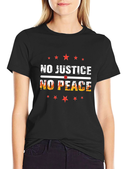 No Justice No Peace Graphic T-Shirt
