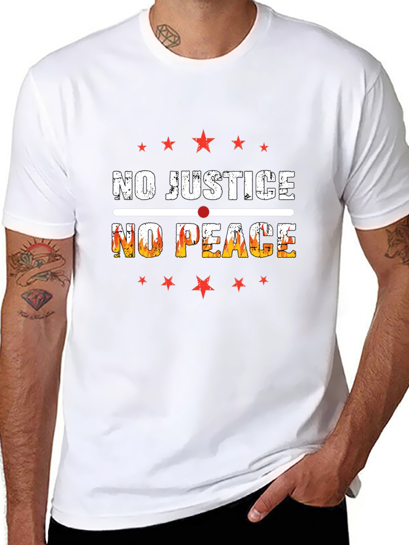 No Justice No Peace Graphic T-Shirt