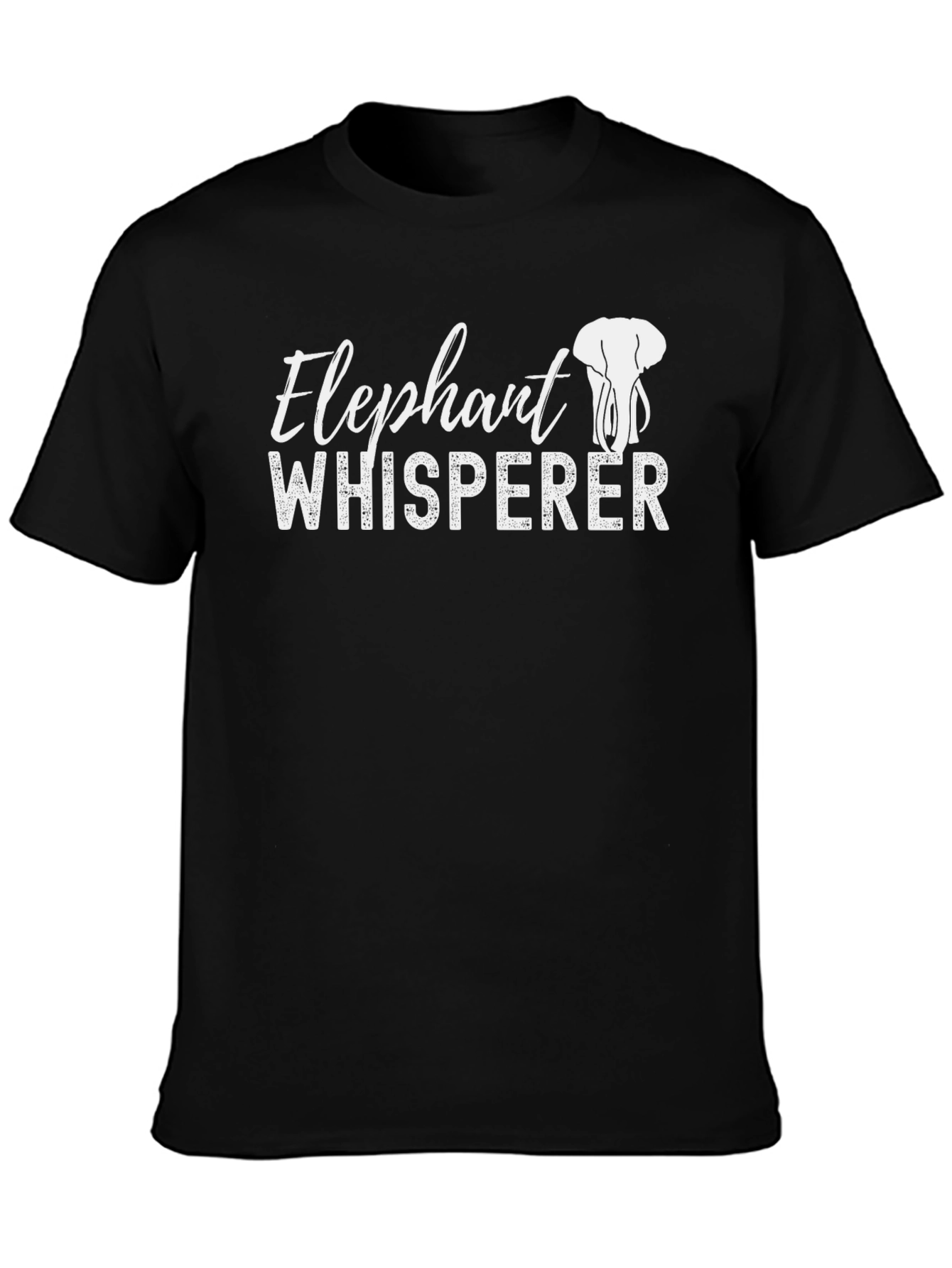 Elephant Whisperer Graphic T-Shirt - Black