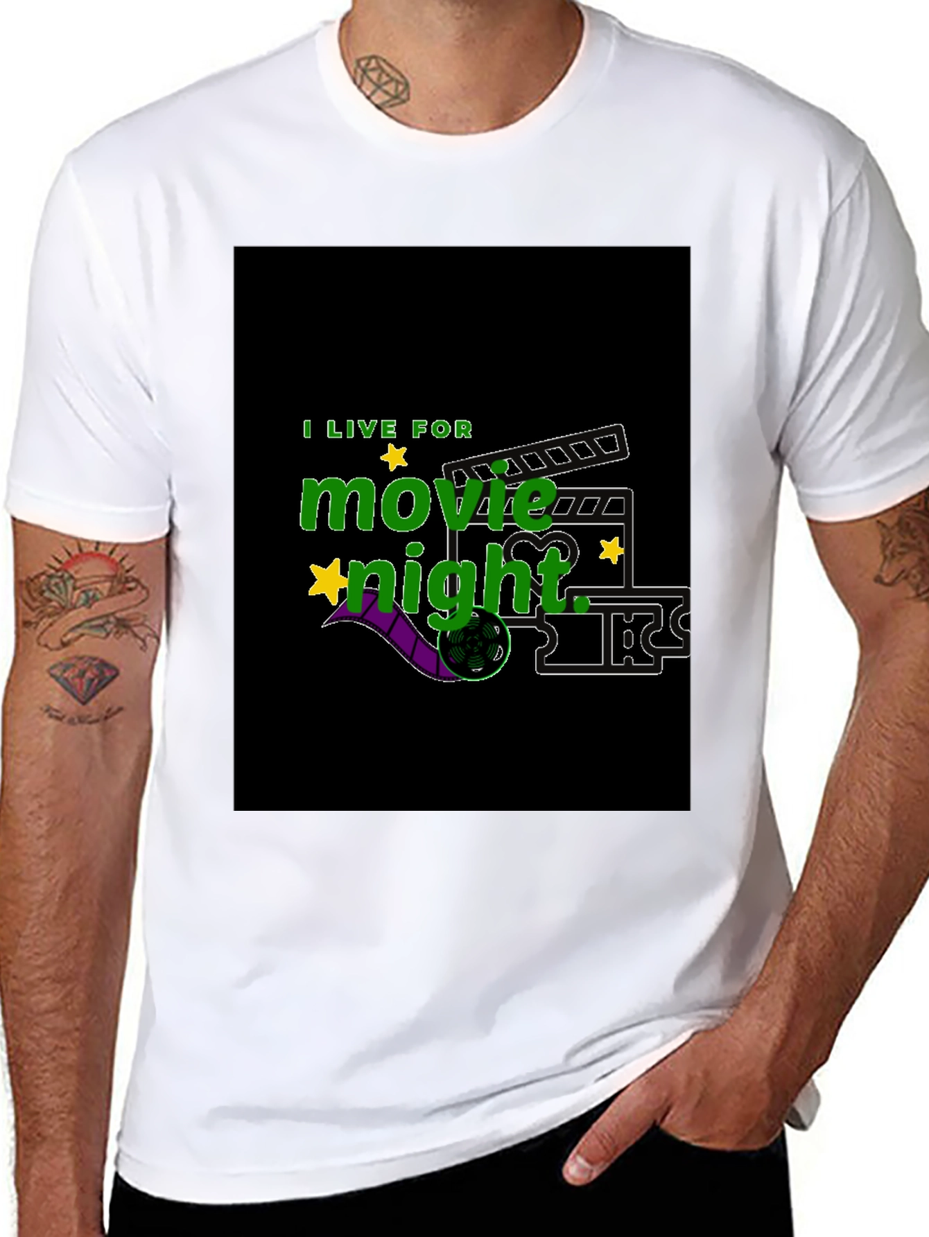 Movie Night T-Shirt - Film Fan Apparel