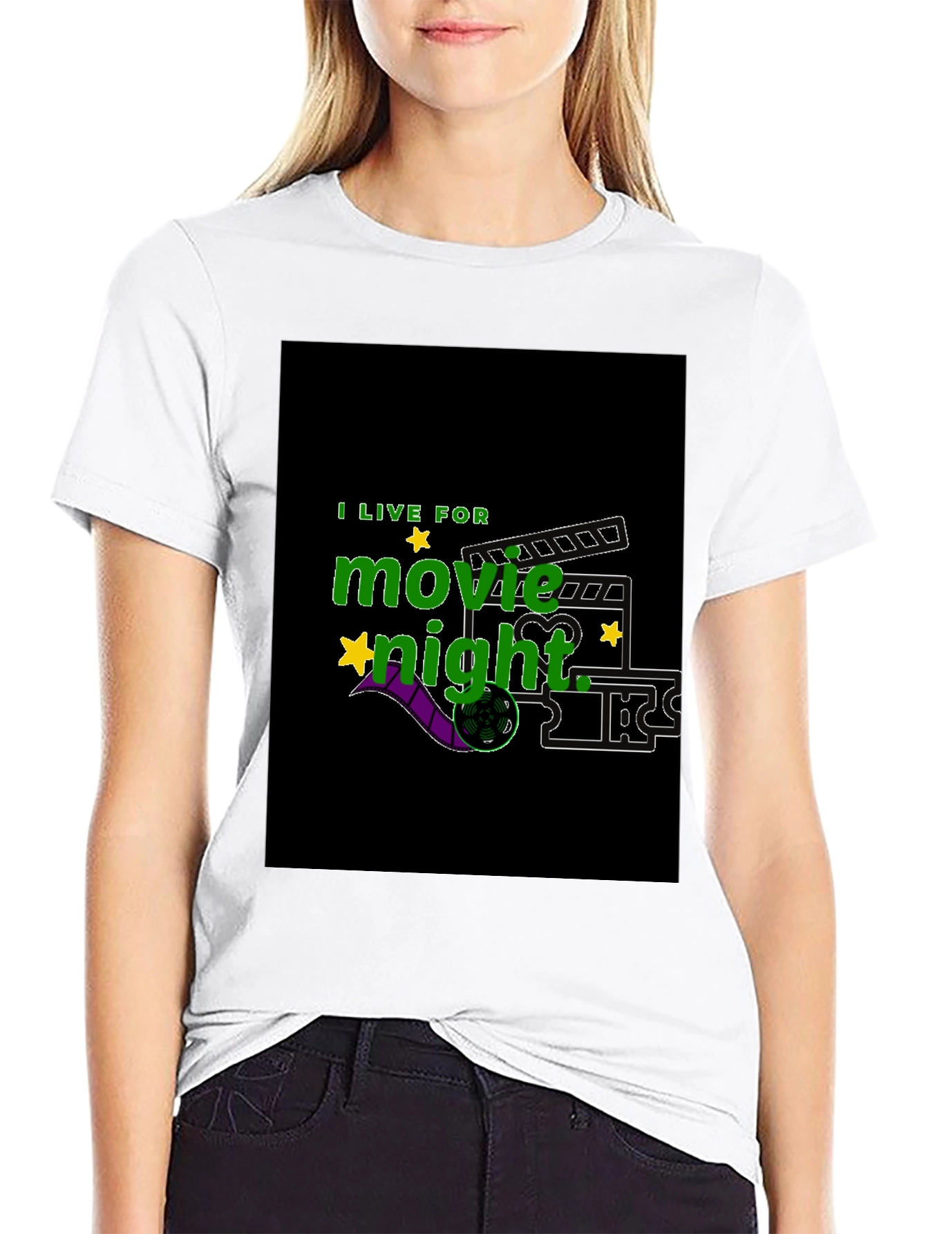 Movie Night T-Shirt - Film Fan Apparel