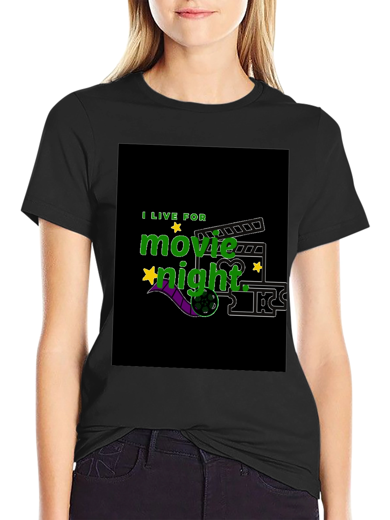 Movie Night T-Shirt - Film Fan Apparel