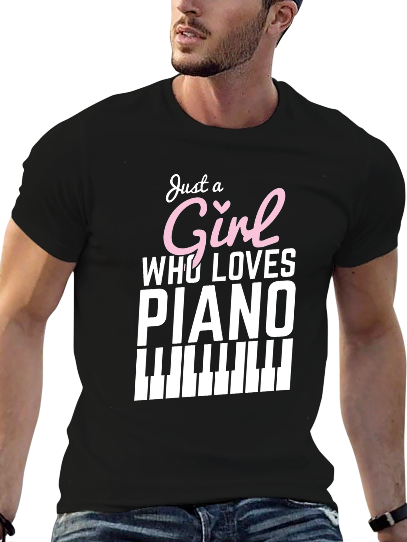 Just a Girl Who Loves Piano - Graphic Tee