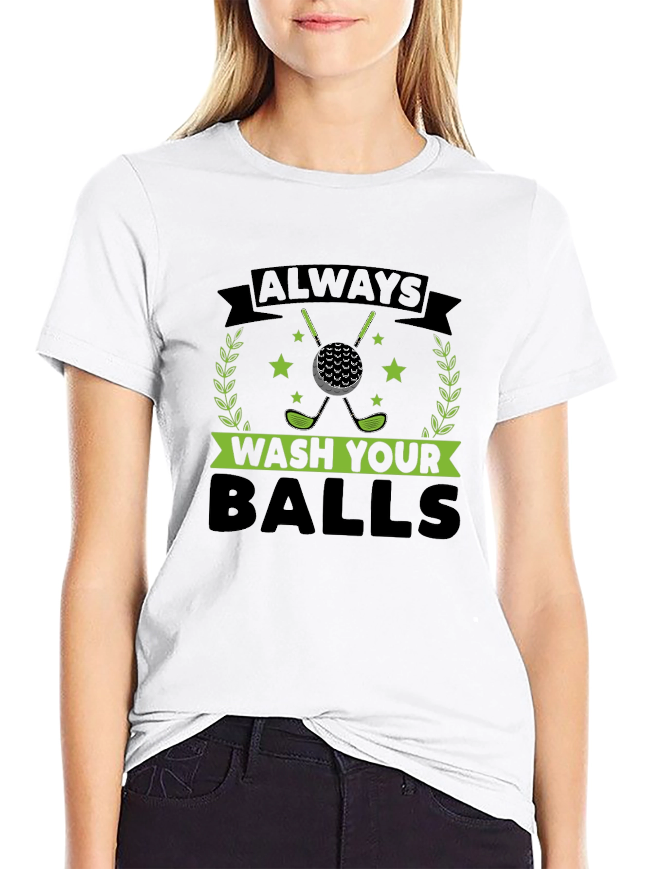 Funny Golf T-Shirt - Always Wash Your Balls