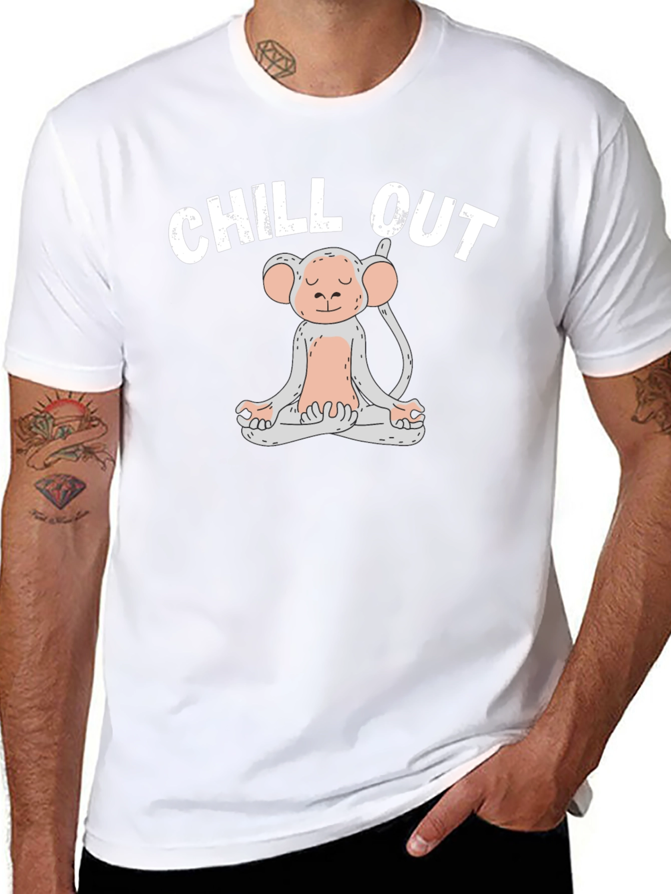 Chill Out Monkey Graphic T-Shirt