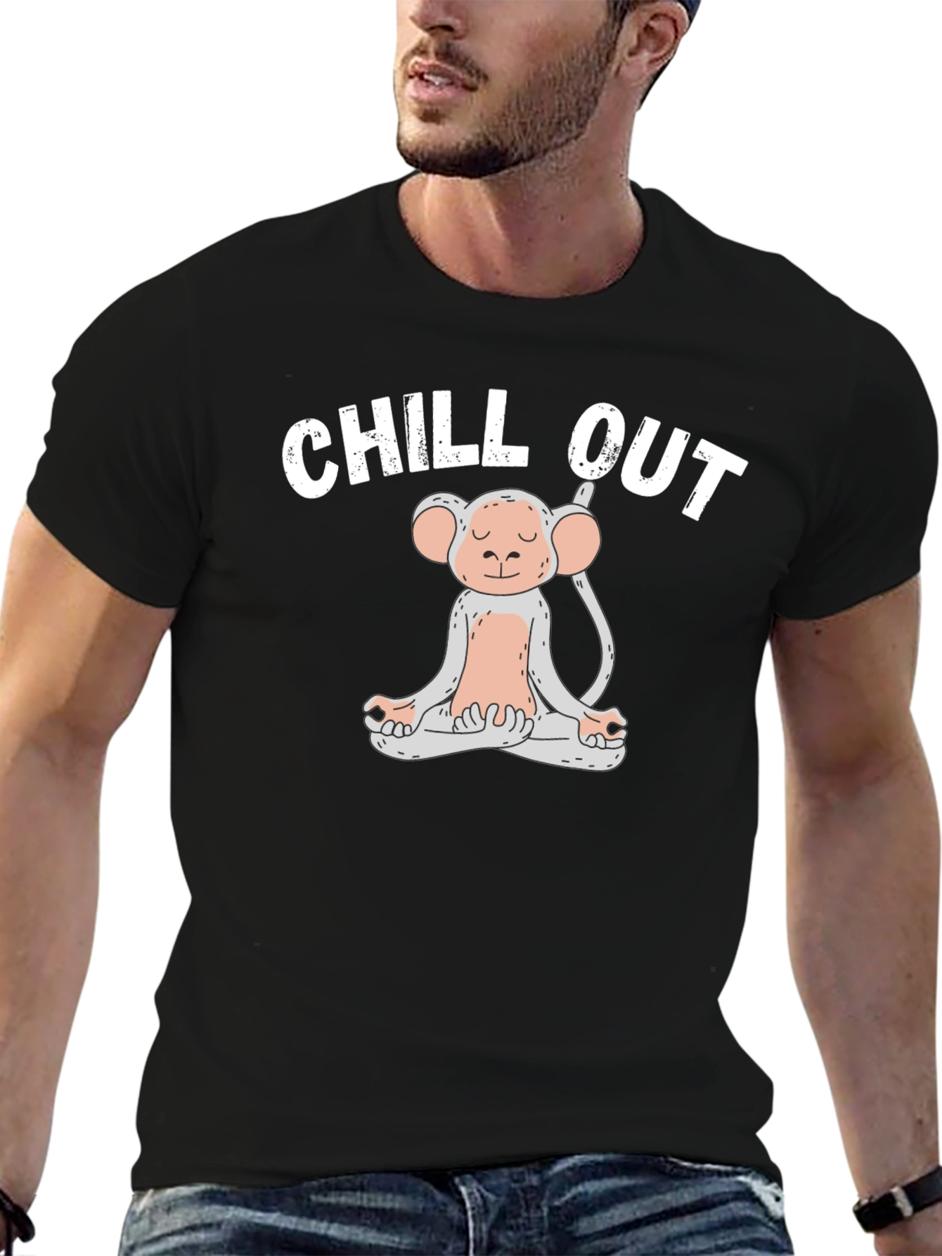 Chill Out Monkey Graphic T-Shirt