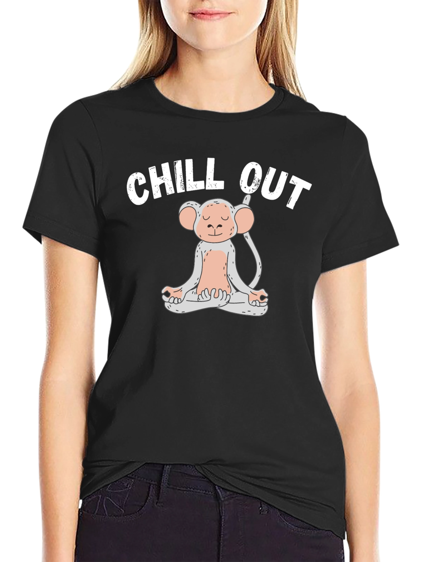 Chill Out Monkey Graphic T-Shirt