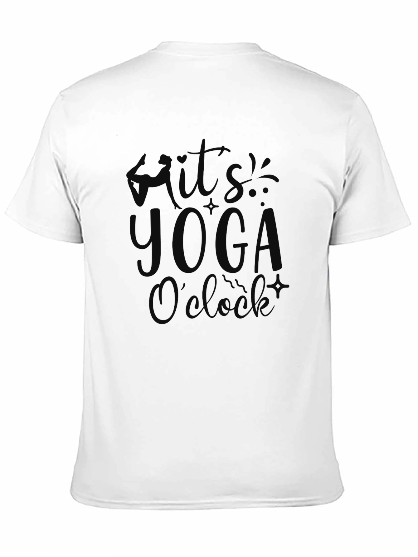 Its Yoga Oclock Black Graphic Tee