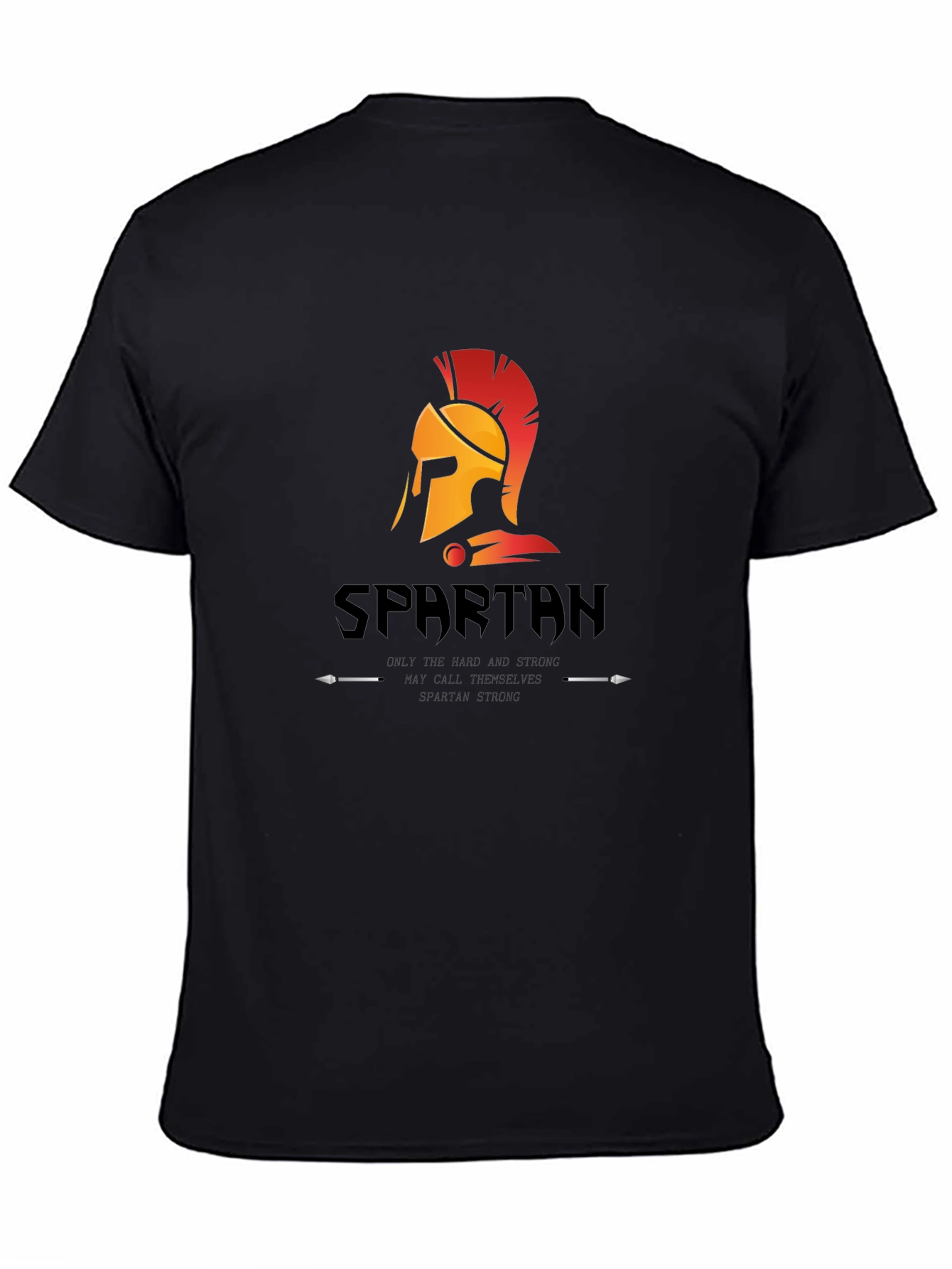 Spartan Helmet Graphic T-Shirt - Mens Black Tee
