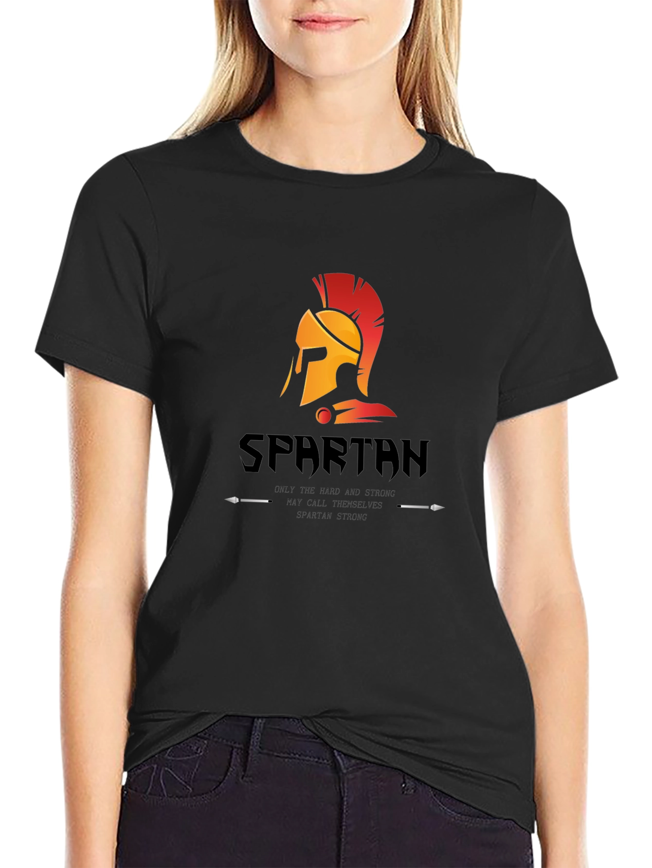 Spartan Helmet Graphic T-Shirt - Mens Black Tee