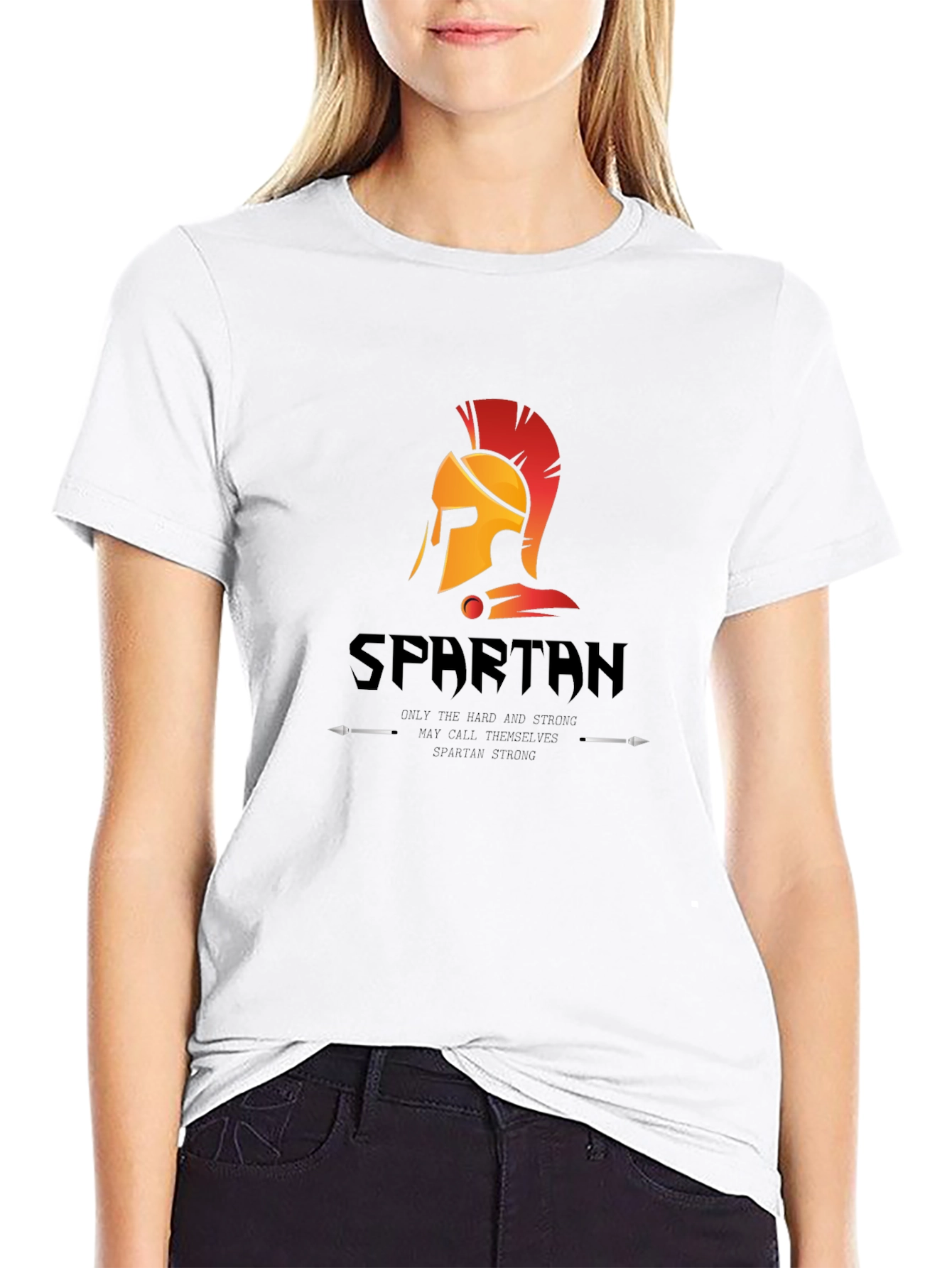 Spartan Helmet Graphic T-Shirt - Mens Black Tee