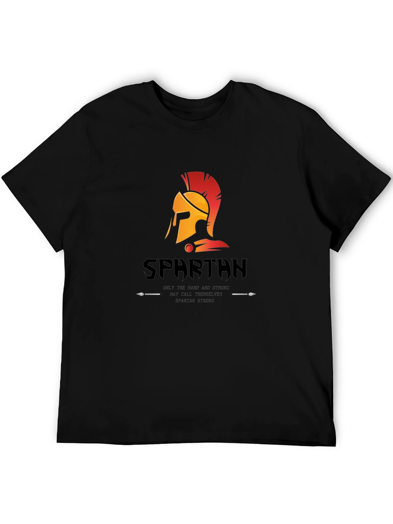 Spartan Helmet Graphic T-Shirt - Mens Black Tee