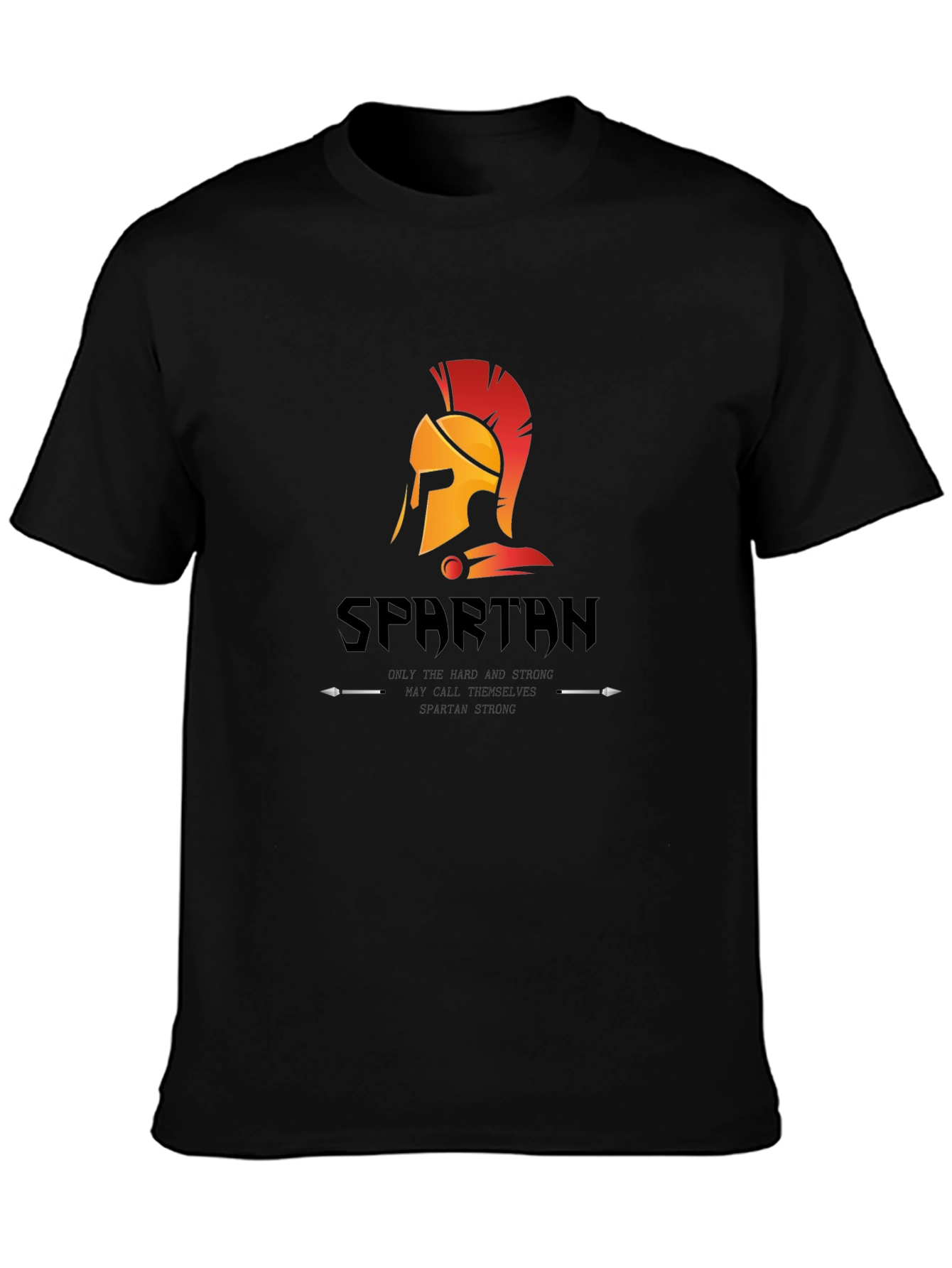 Spartan Helmet Graphic T-Shirt - Mens Black Tee