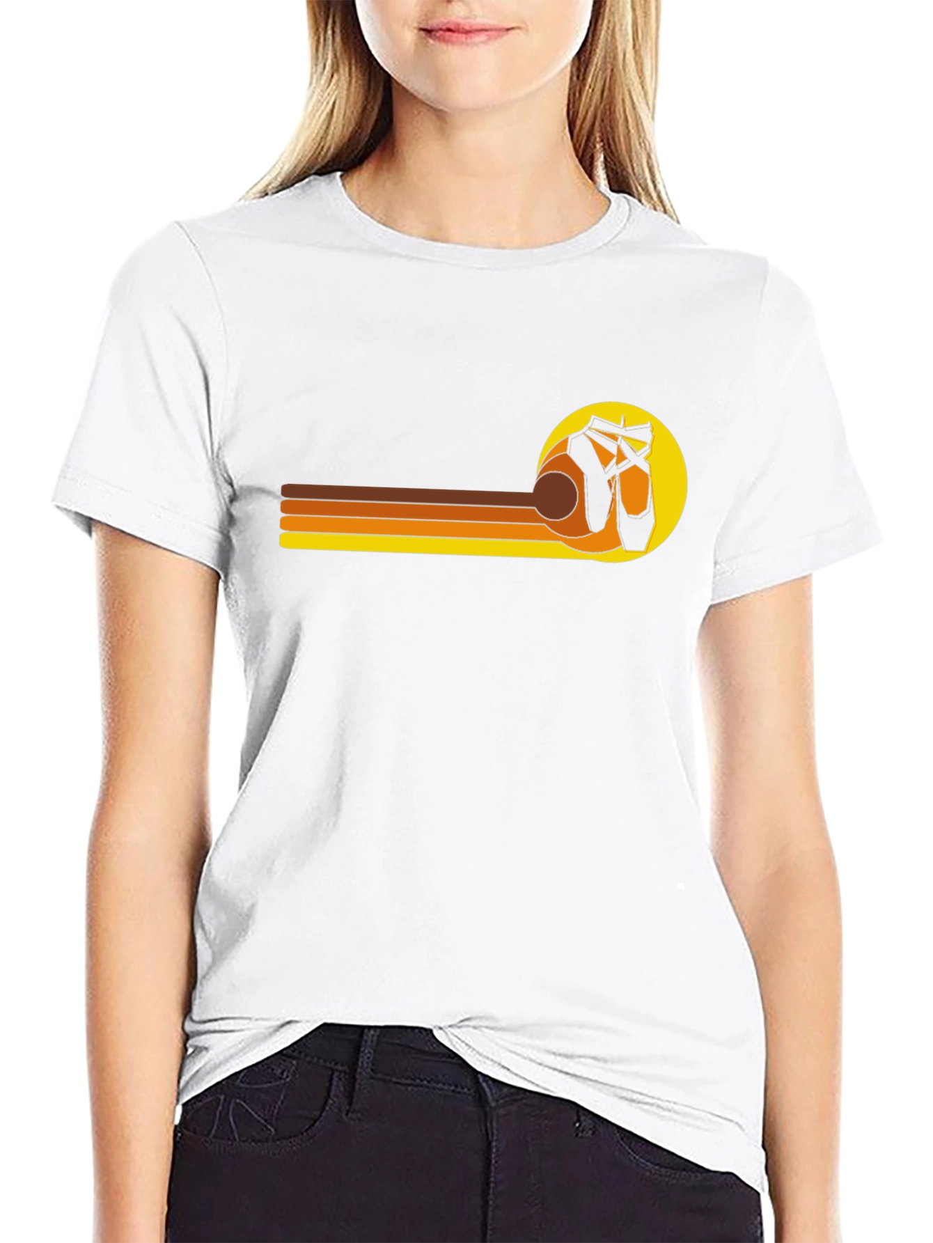 Ballet Retro Stripe Graphic T-Shirt