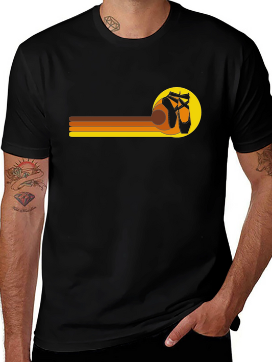 Ballet Retro Stripe Graphic T-Shirt