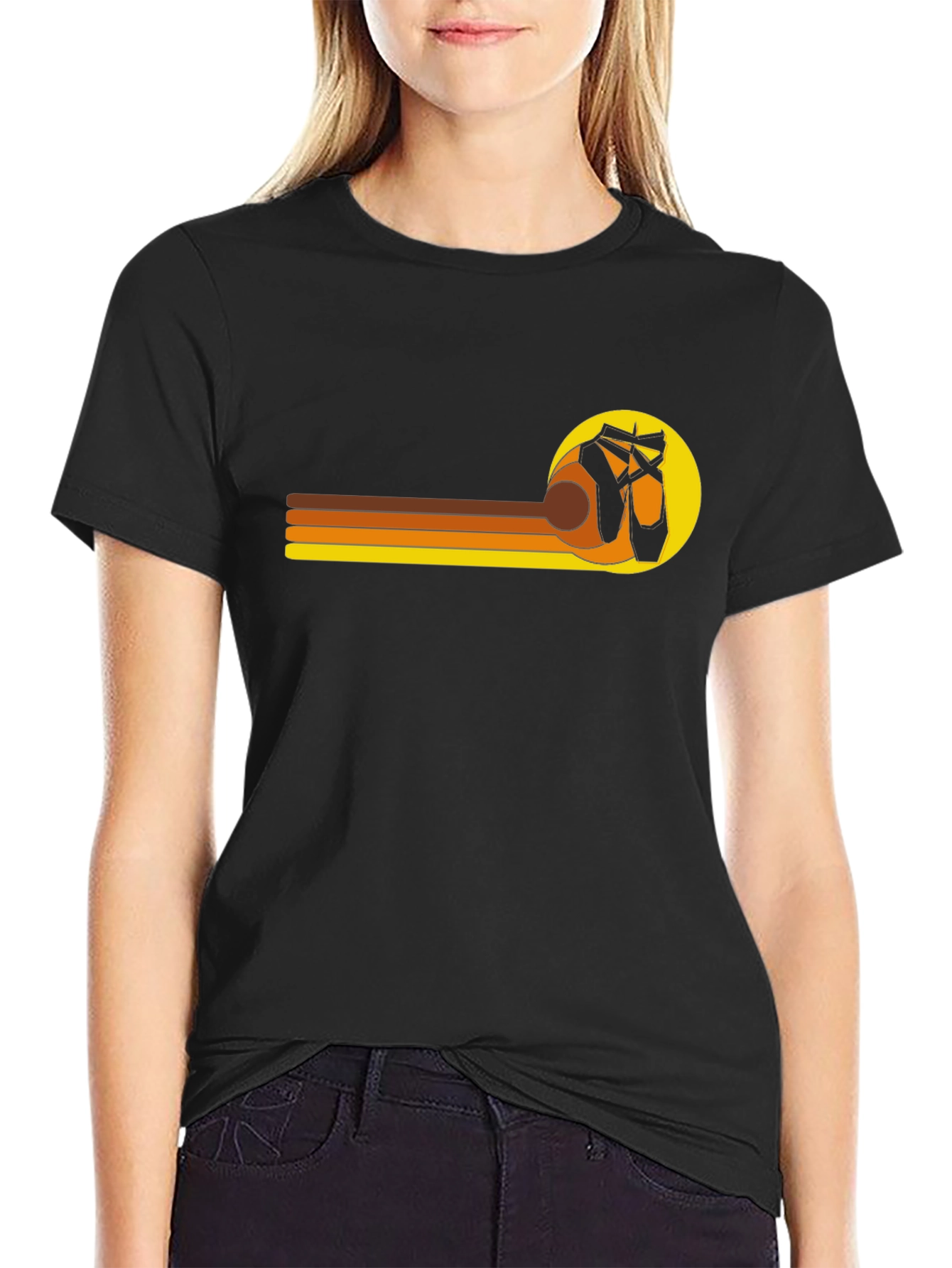 Ballet Retro Stripe Graphic T-Shirt
