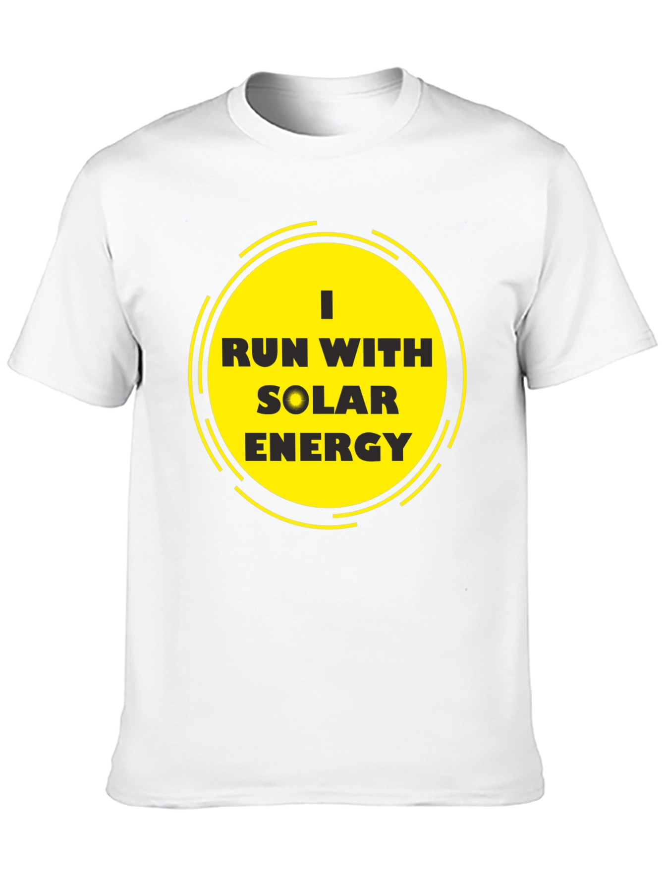 Solar Energy T-Shirt - Black Eco-Friendly Design