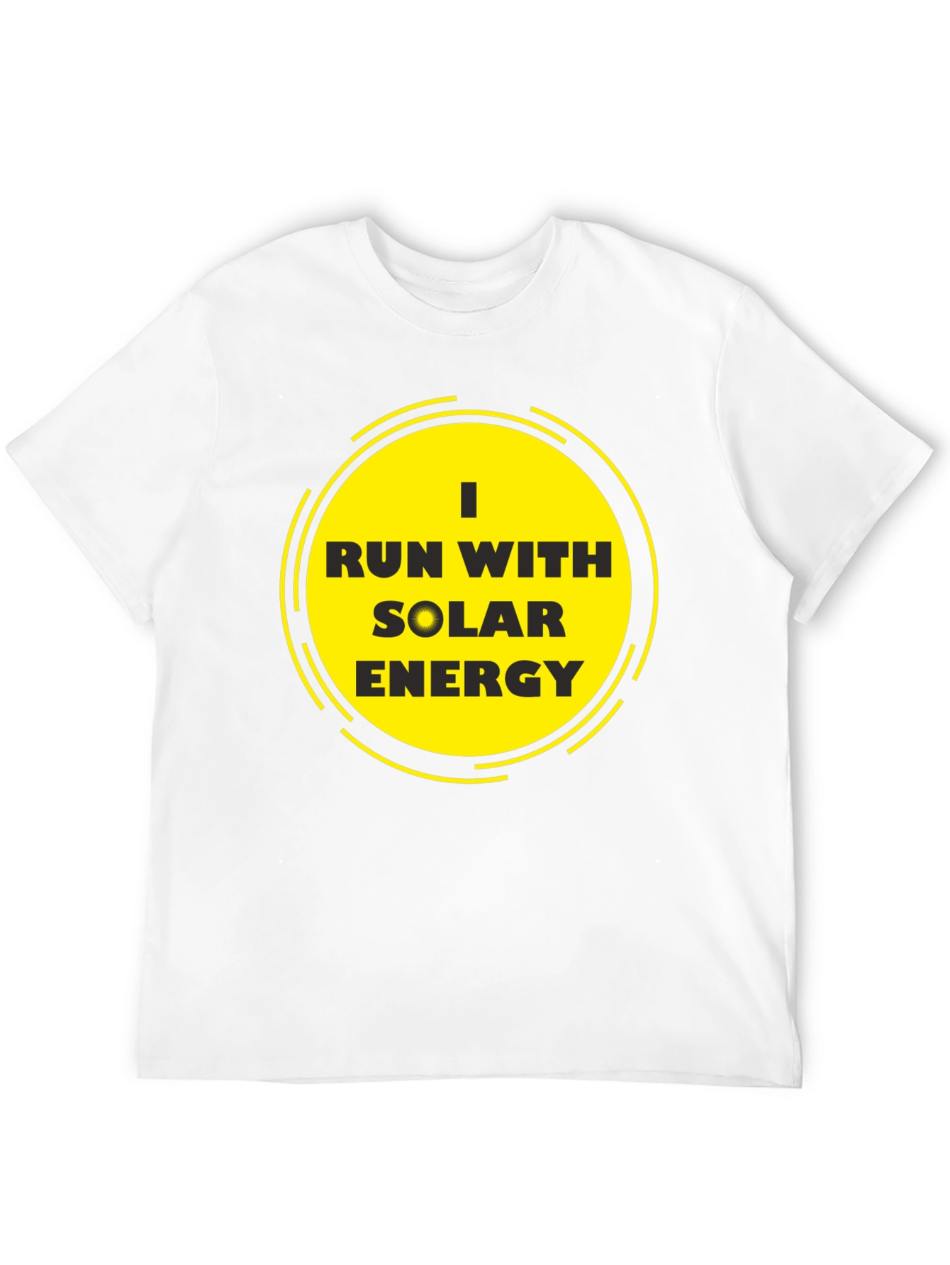 Solar Energy T-Shirt - Black Eco-Friendly Design