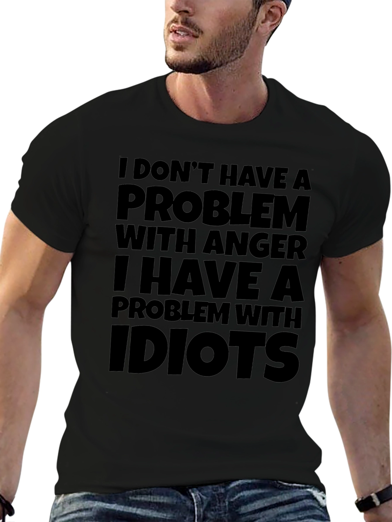 Funny Anger Problem Graphic T-Shirt