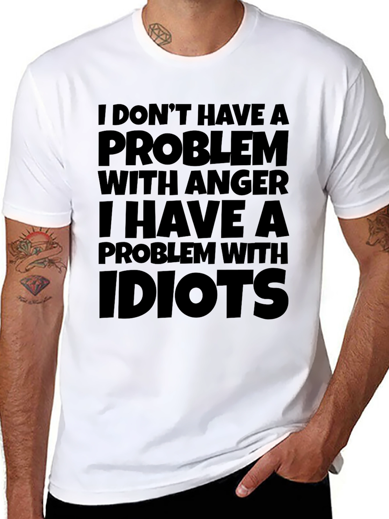 Funny Anger Problem Graphic T-Shirt