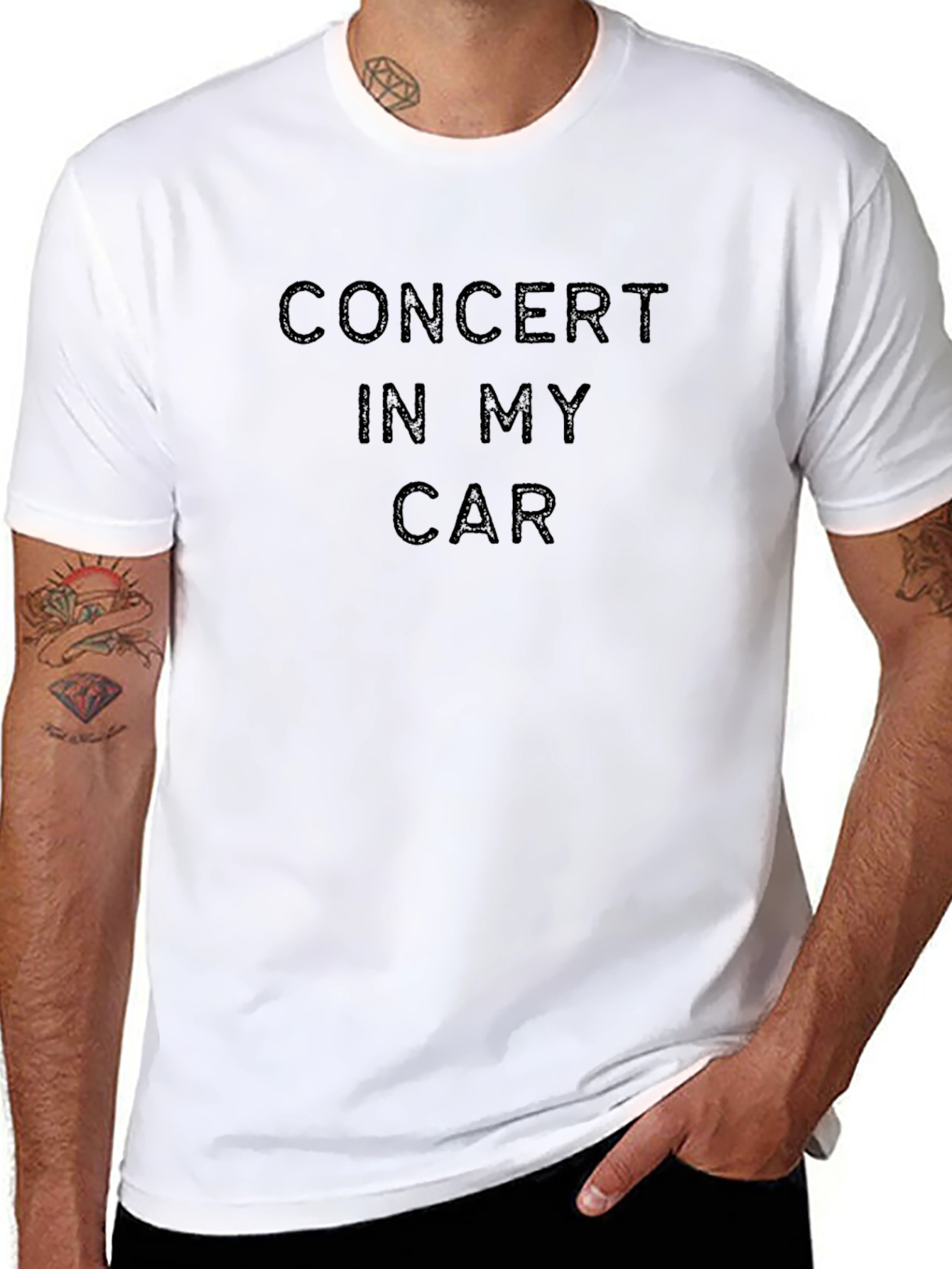 Concert in My Car Black T-Shirt