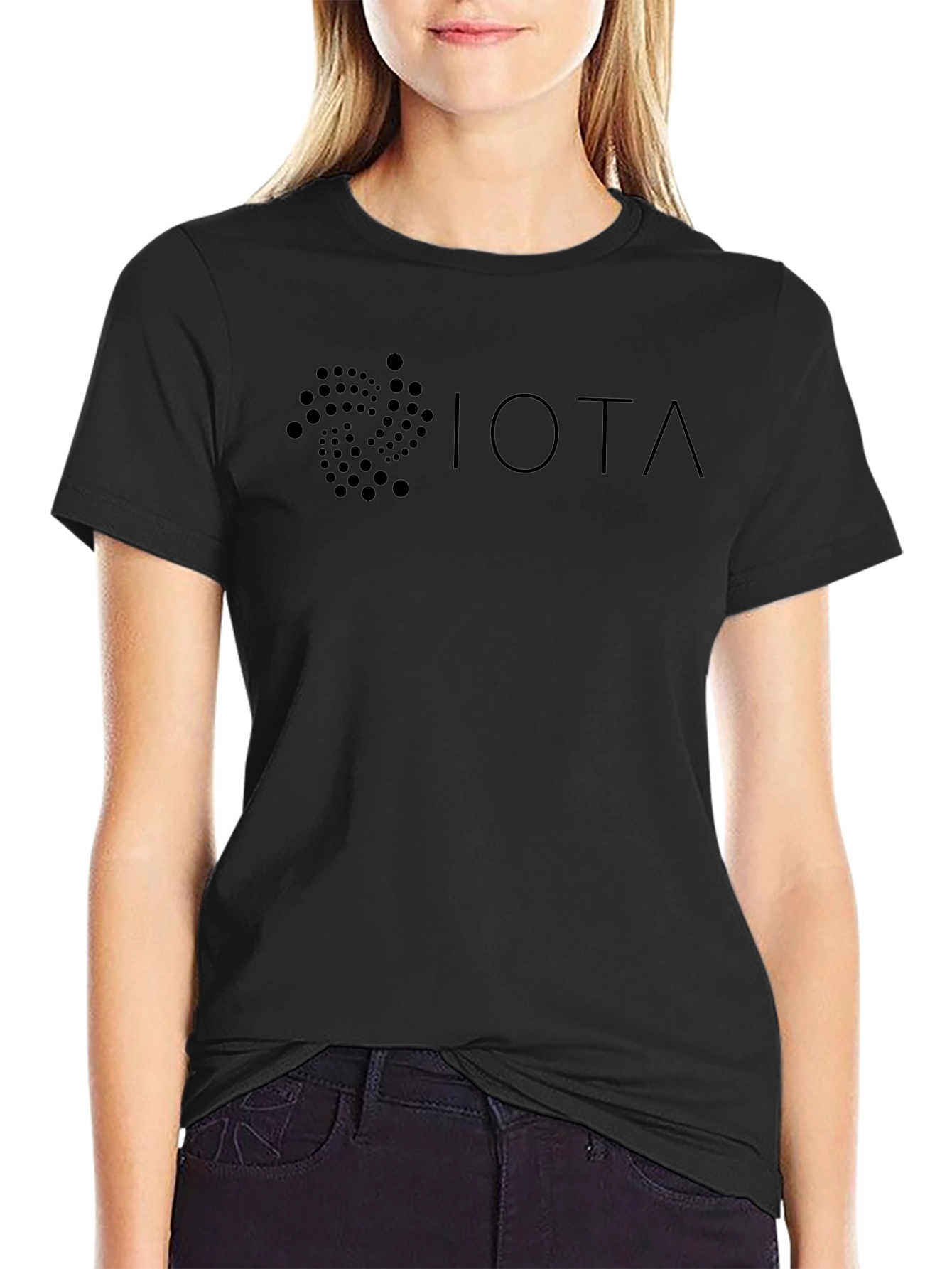 IOTA Cryptocurrency Black Graphic T-Shirt