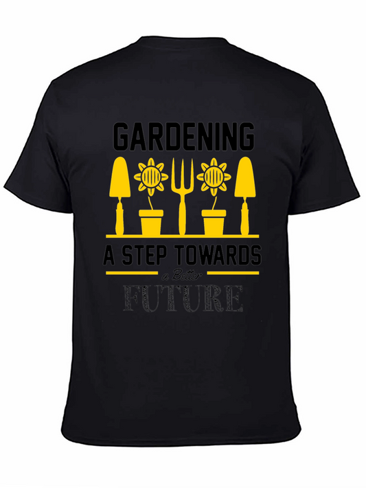 Gardening Future T-Shirt - Black Cotton Tee