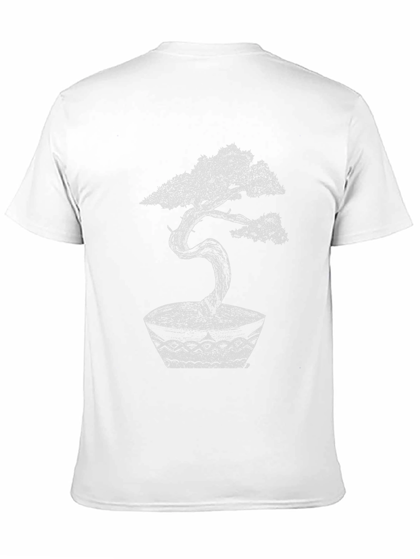 Bonsai Tree Graphic Tee - Artistic Black T-Shirt