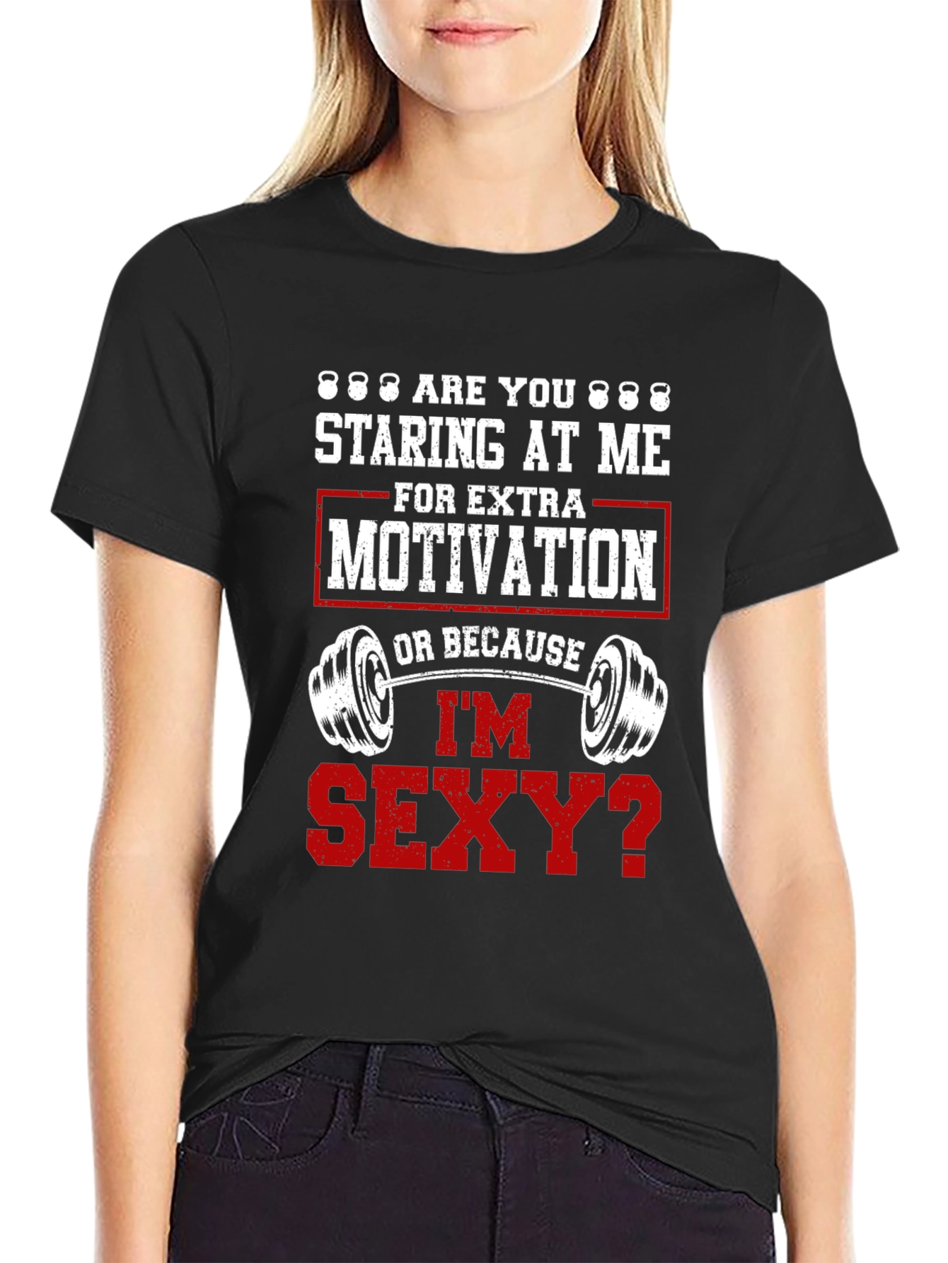 Staring At Me Funny Workout Gym T-Shirt