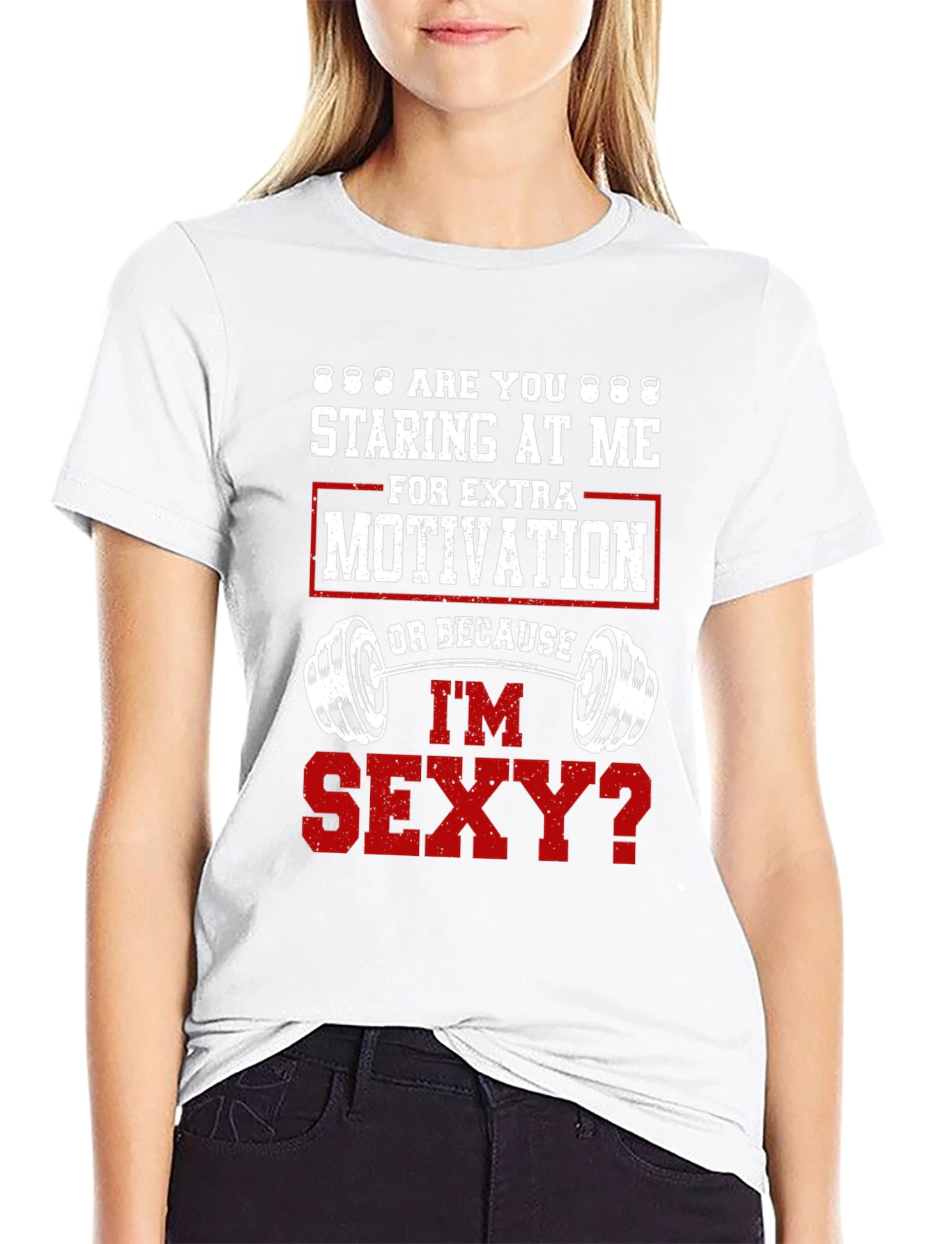 Staring At Me Funny Workout Gym T-Shirt