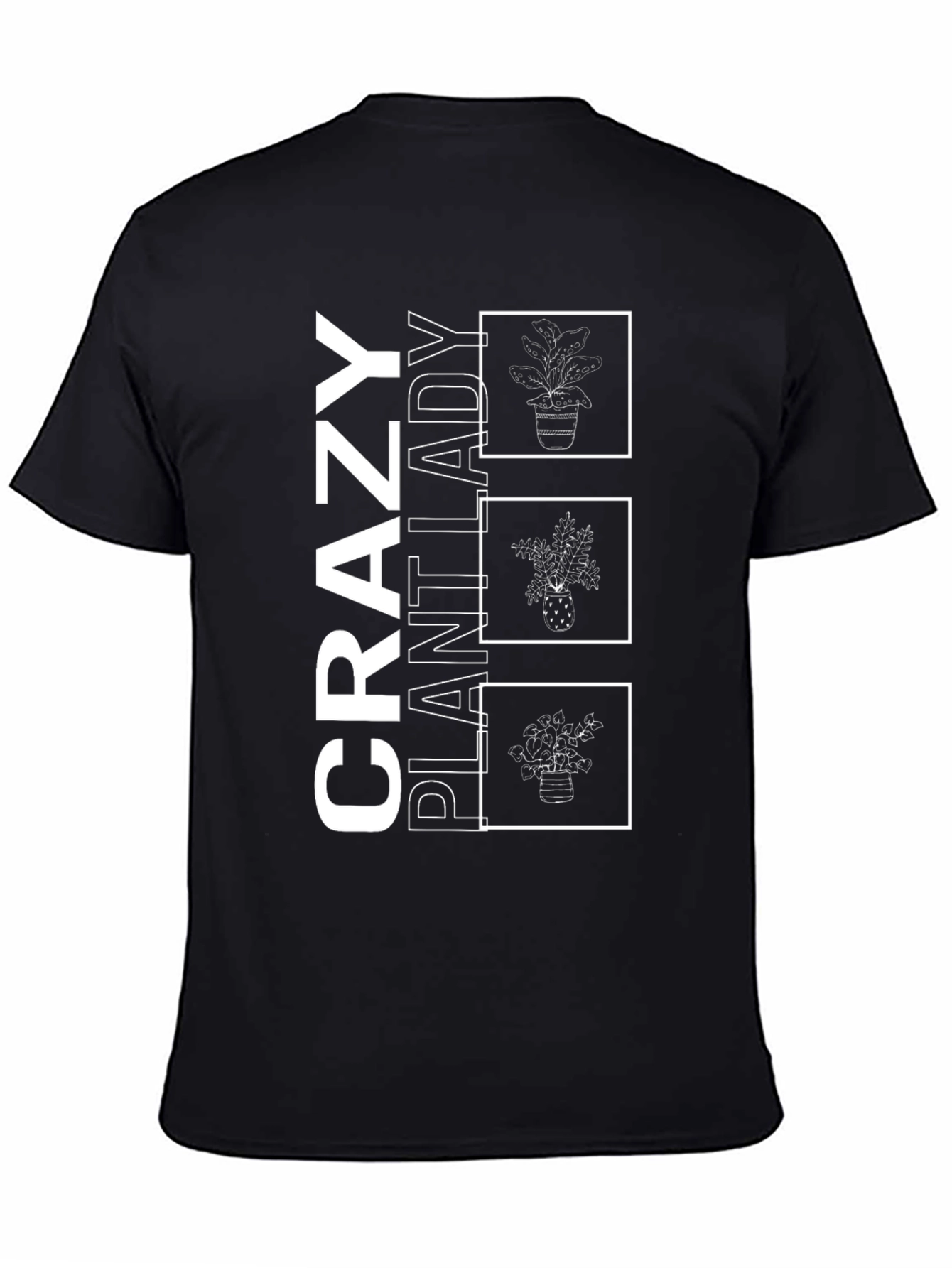 Crazy Plant Lady Graphic Tee - Black