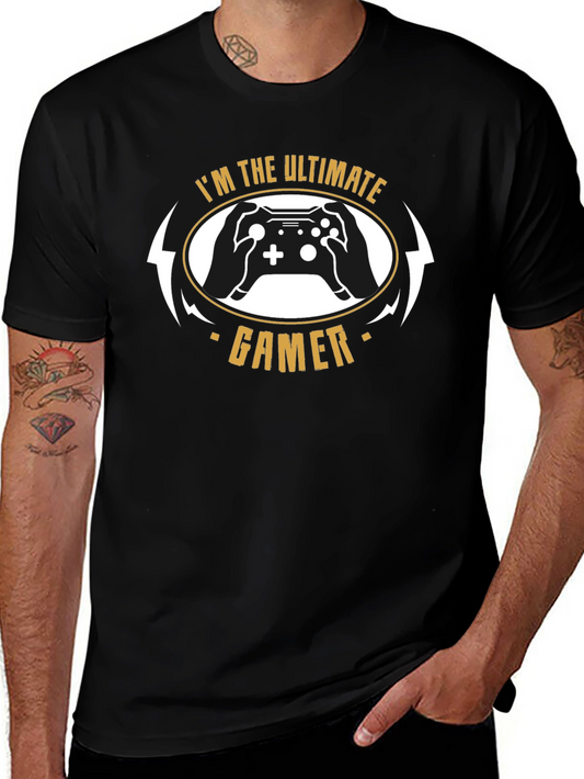 Ultimate Gamer Black T-Shirt Controller Graphic Tee