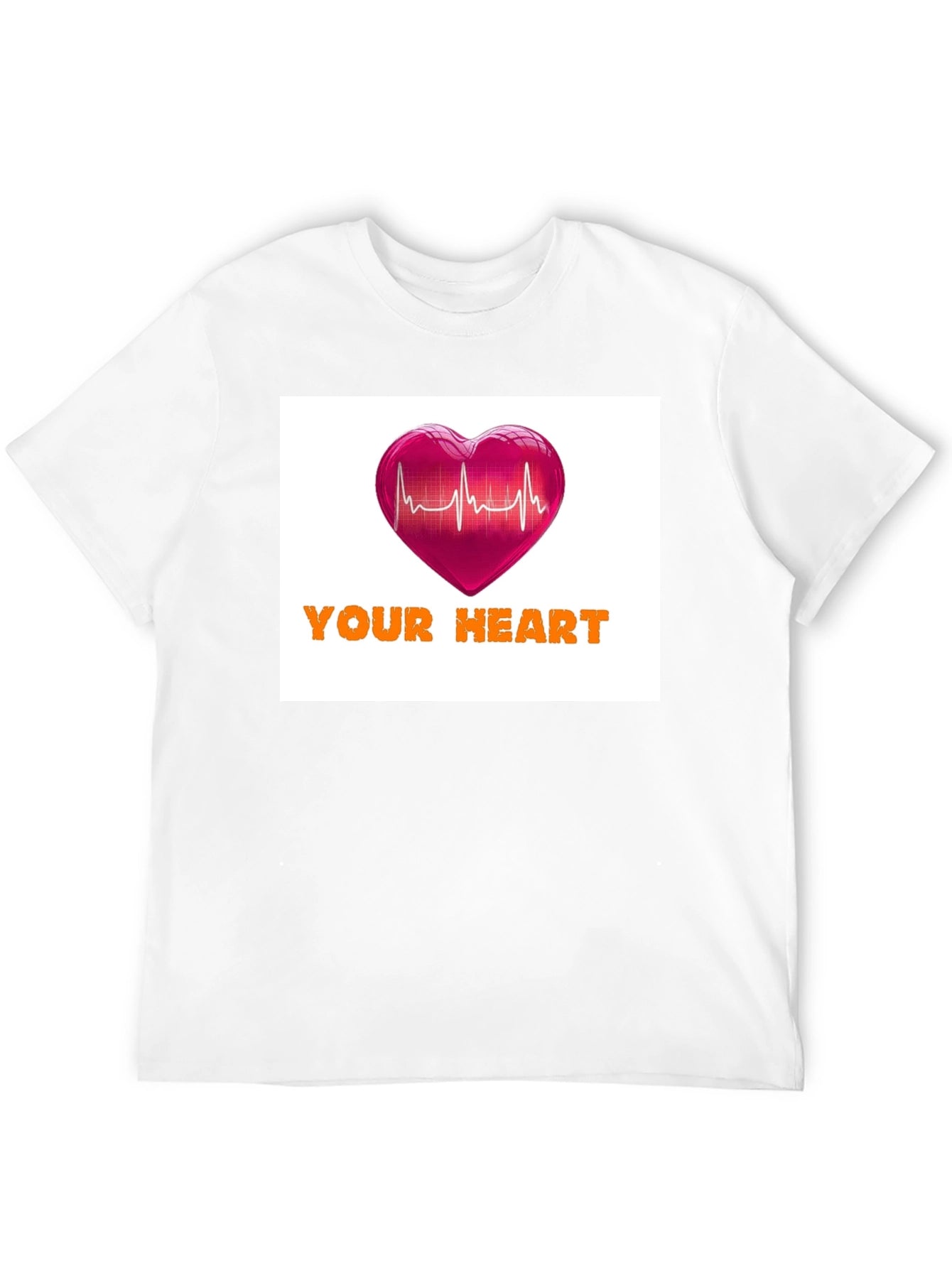 Your Heartbeat Graphic Black T-Shirt