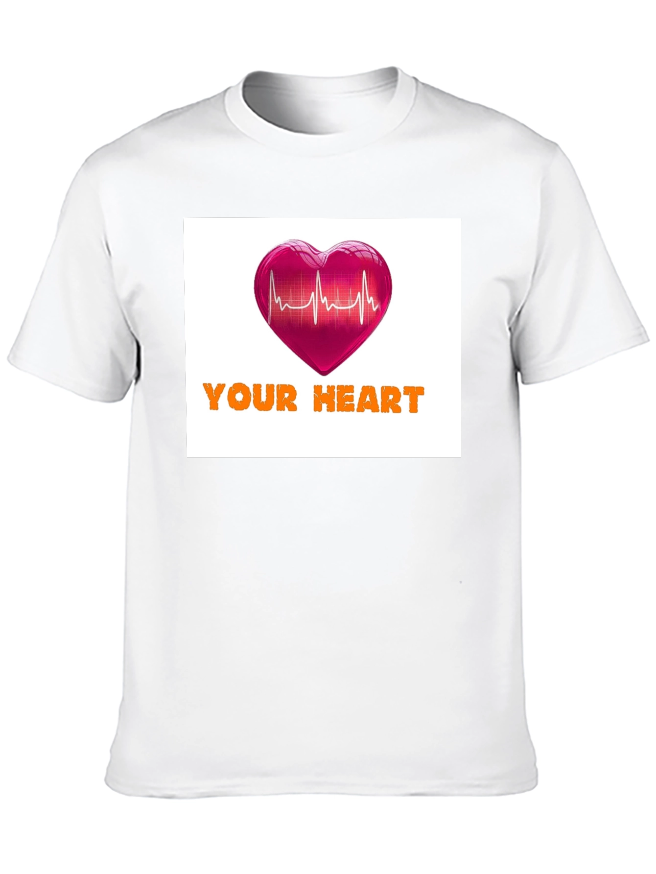 Your Heartbeat Graphic Black T-Shirt