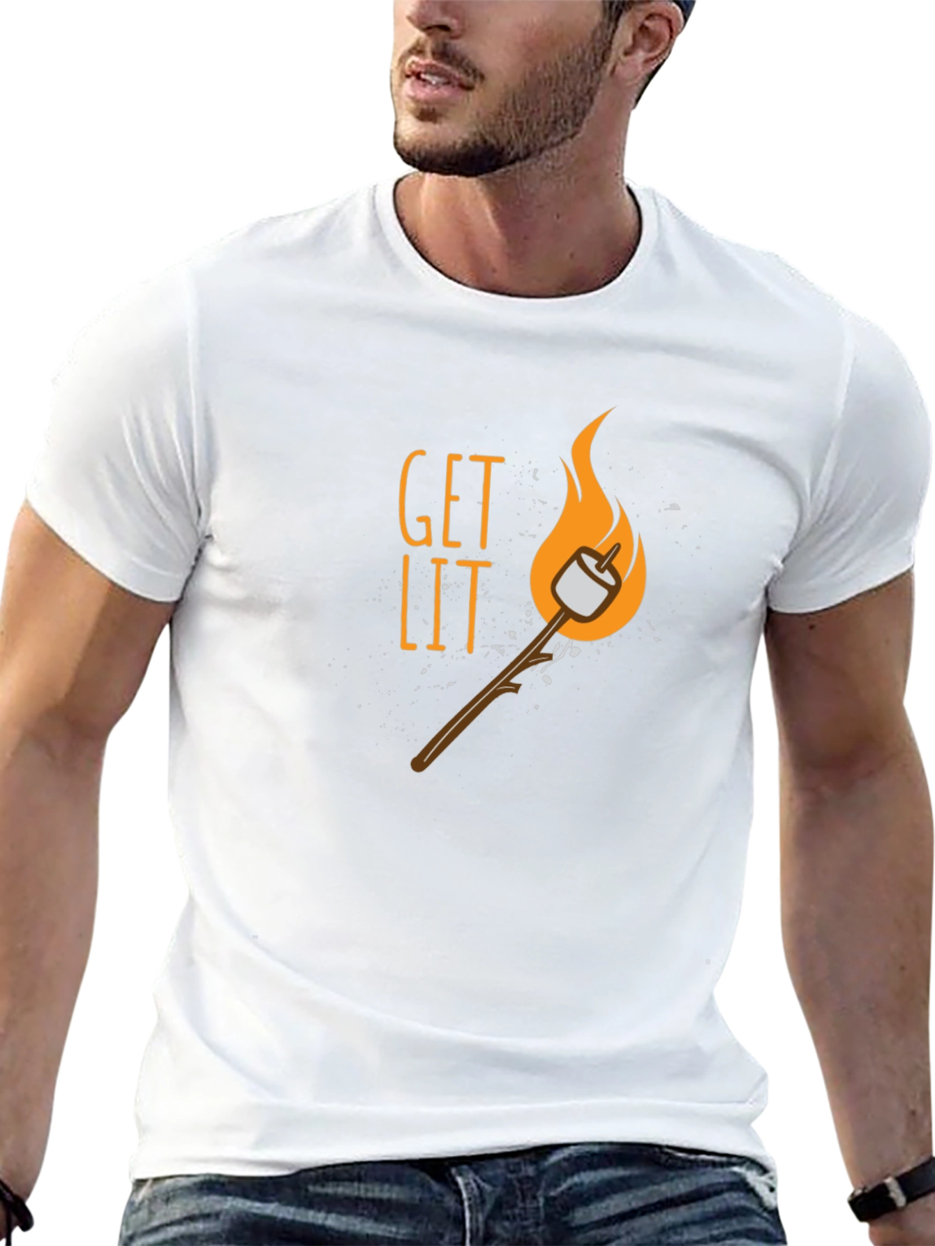 Get Lit Smore Graphic T-Shirt - Camping Tee