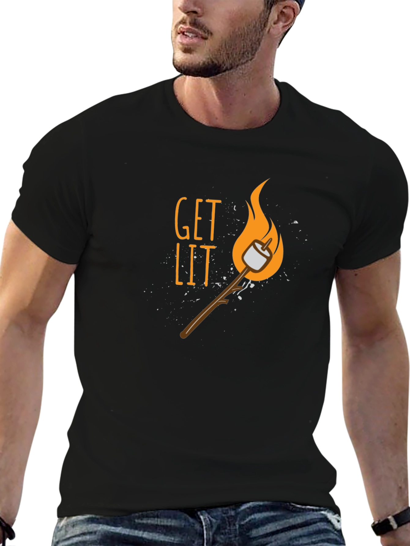 Get Lit Smore Graphic T-Shirt - Camping Tee