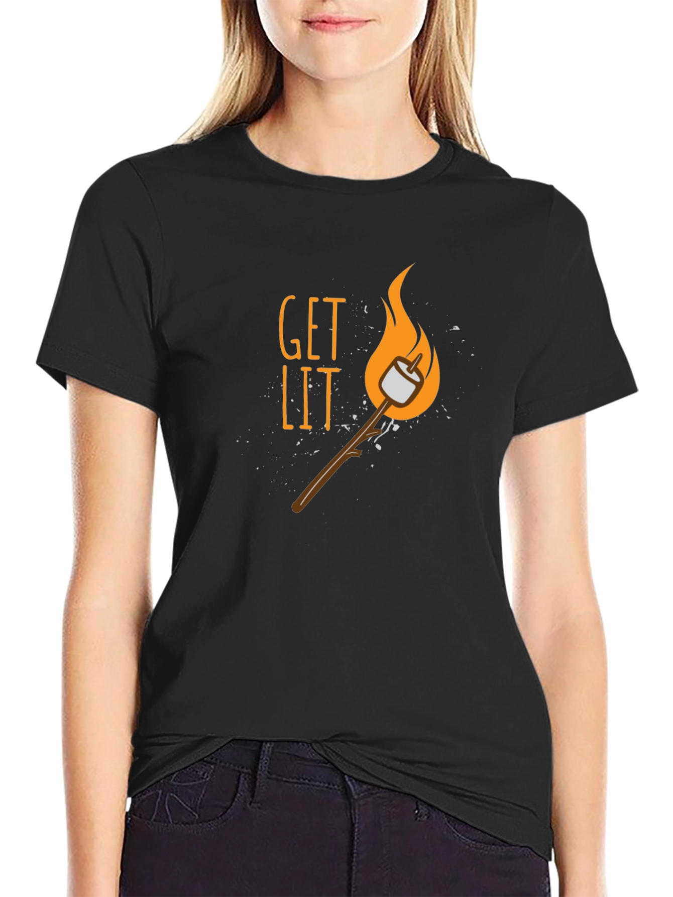 Get Lit Smore Graphic T-Shirt - Camping Tee