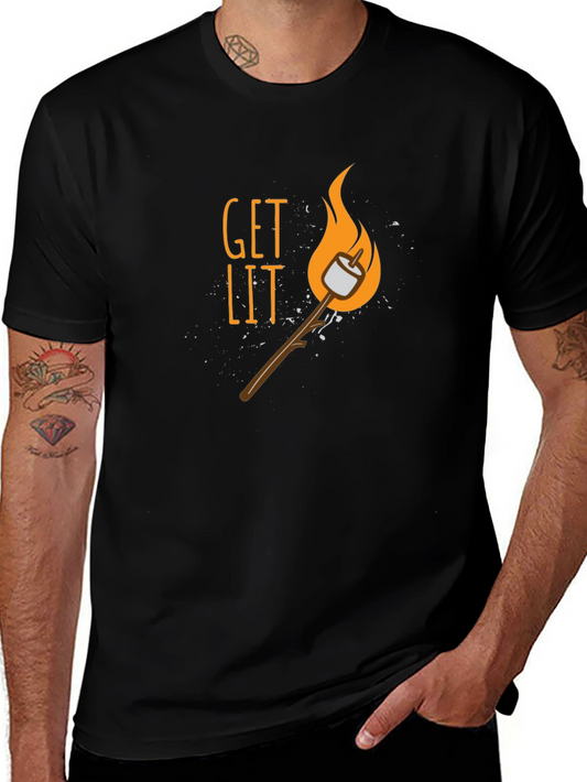 Get Lit Smore Graphic T-Shirt - Camping Tee