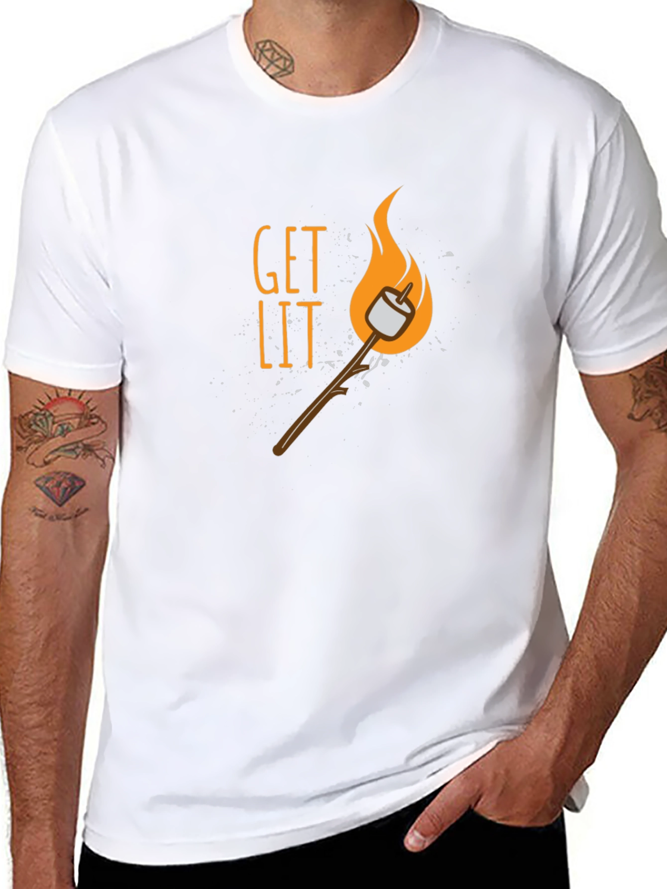 Get Lit Smore Graphic T-Shirt - Camping Tee