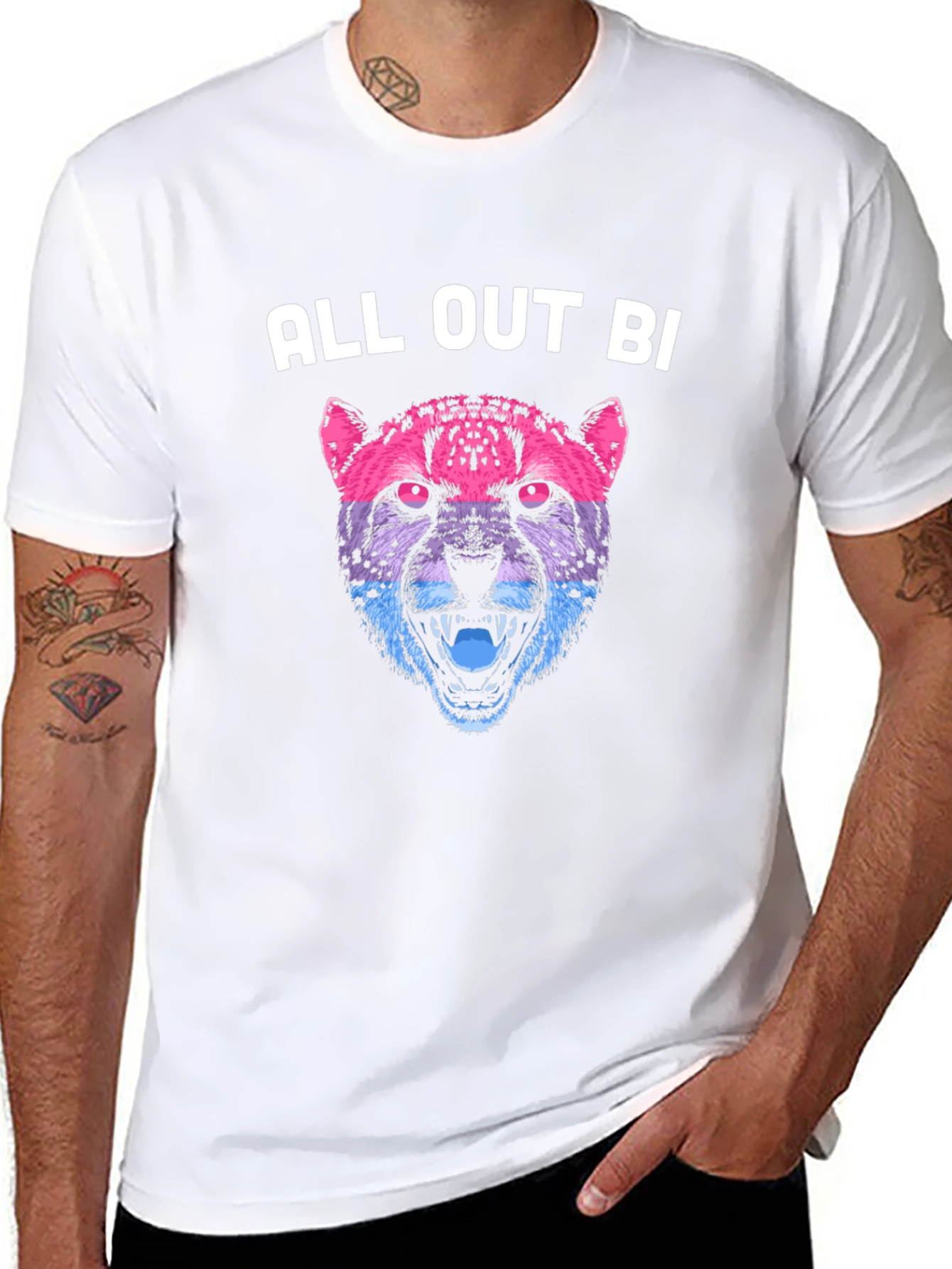 All Out Bi Cheetah Graphic Tee