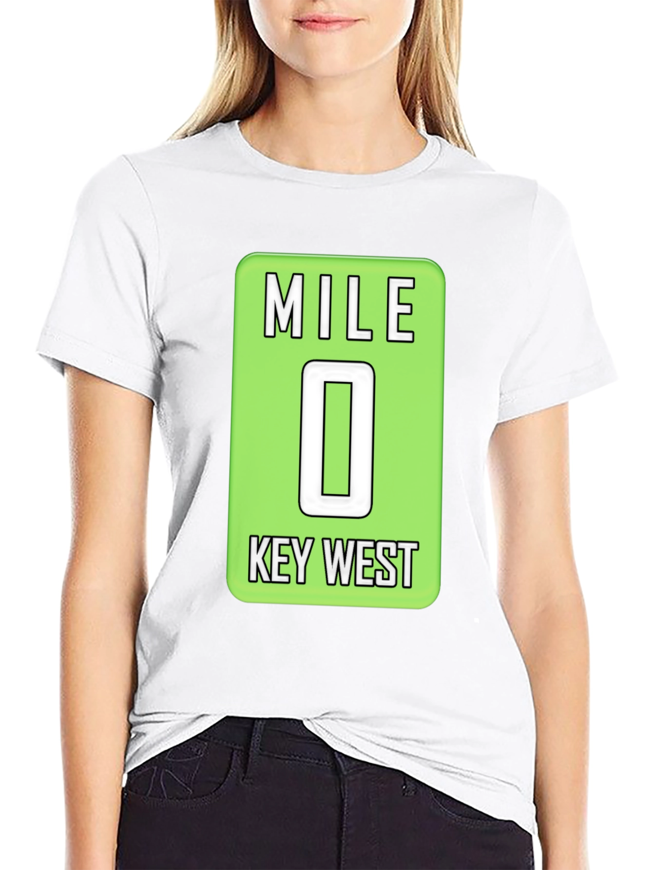 Mile 0 Key West T-Shirt - Black