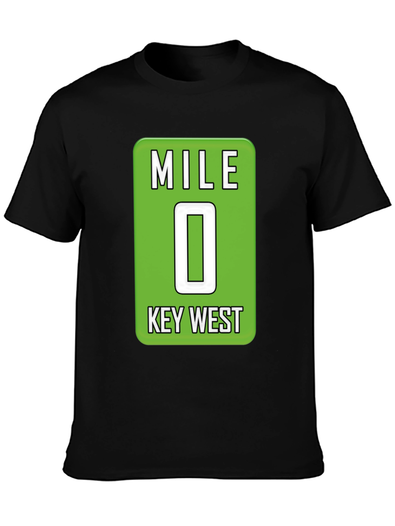 Mile 0 Key West T-Shirt - Black