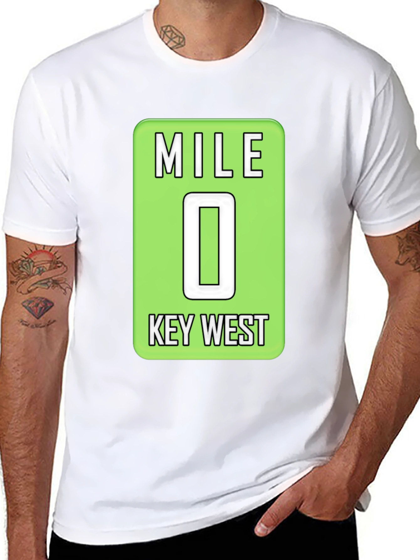 Mile 0 Key West T-Shirt - Black
