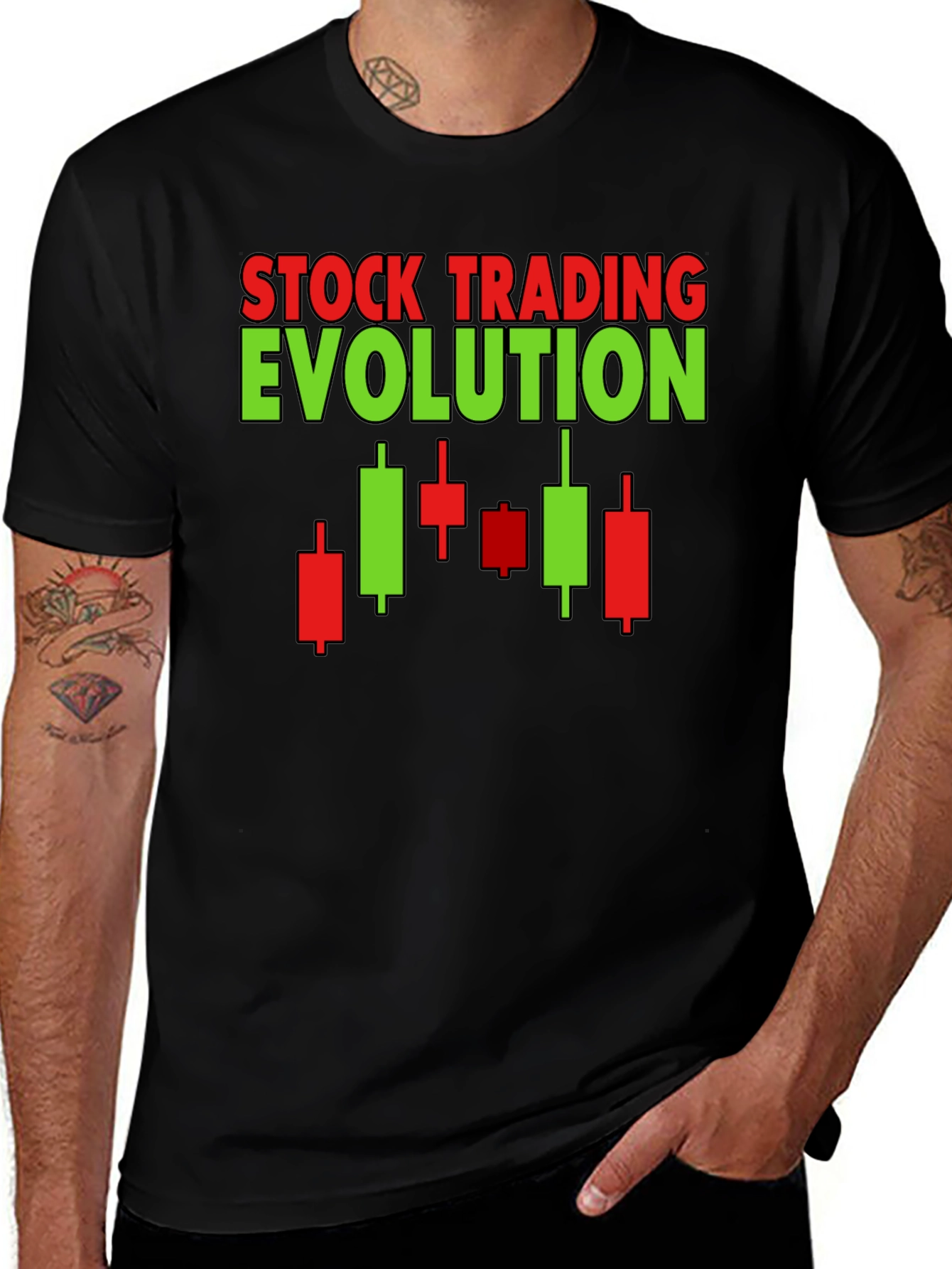 Stock Trading Evolution Graphic Tee
