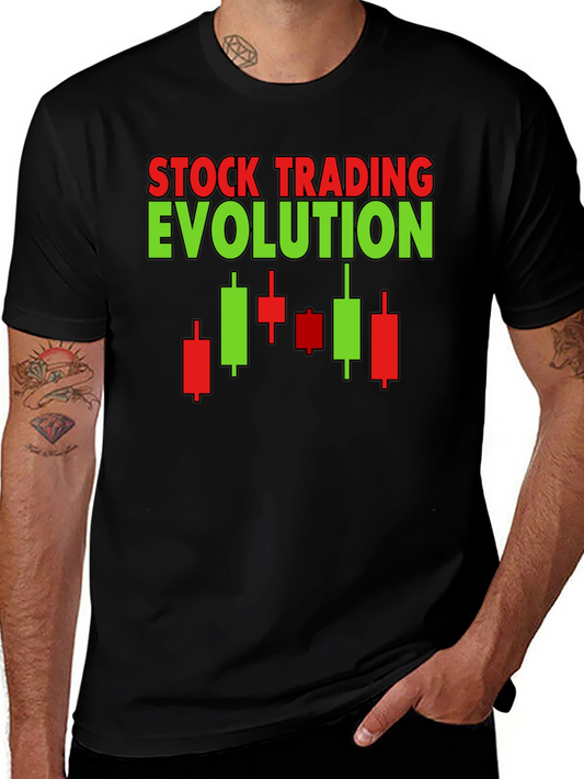 Stock Trading Evolution Graphic Tee
