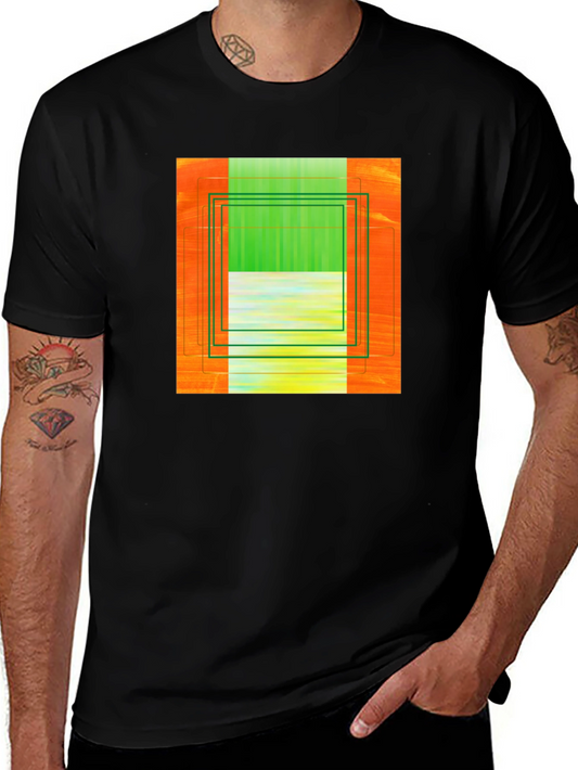 Abstract Graphic Print Tee - Modern Art T-Shirt