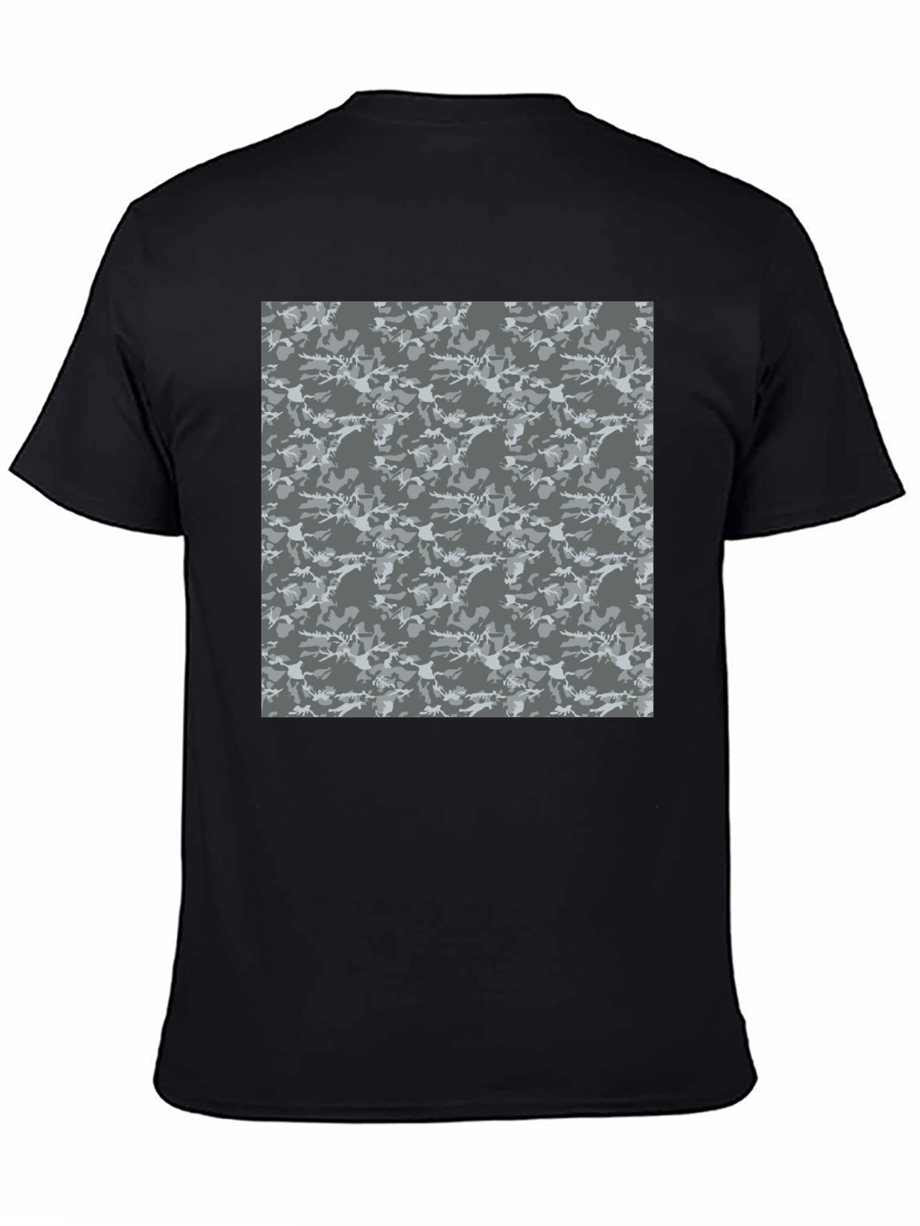 Urban Camo Print Crew Neck Tee
