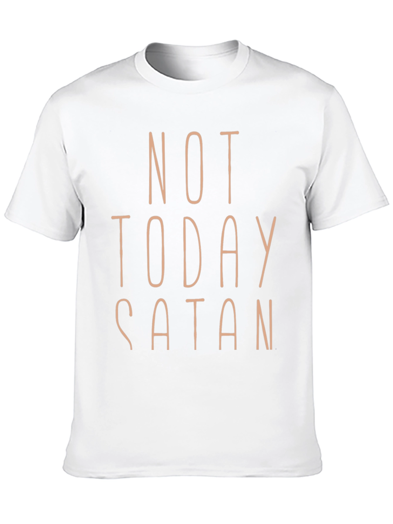 Not Today Satan Graphic Tee - Black