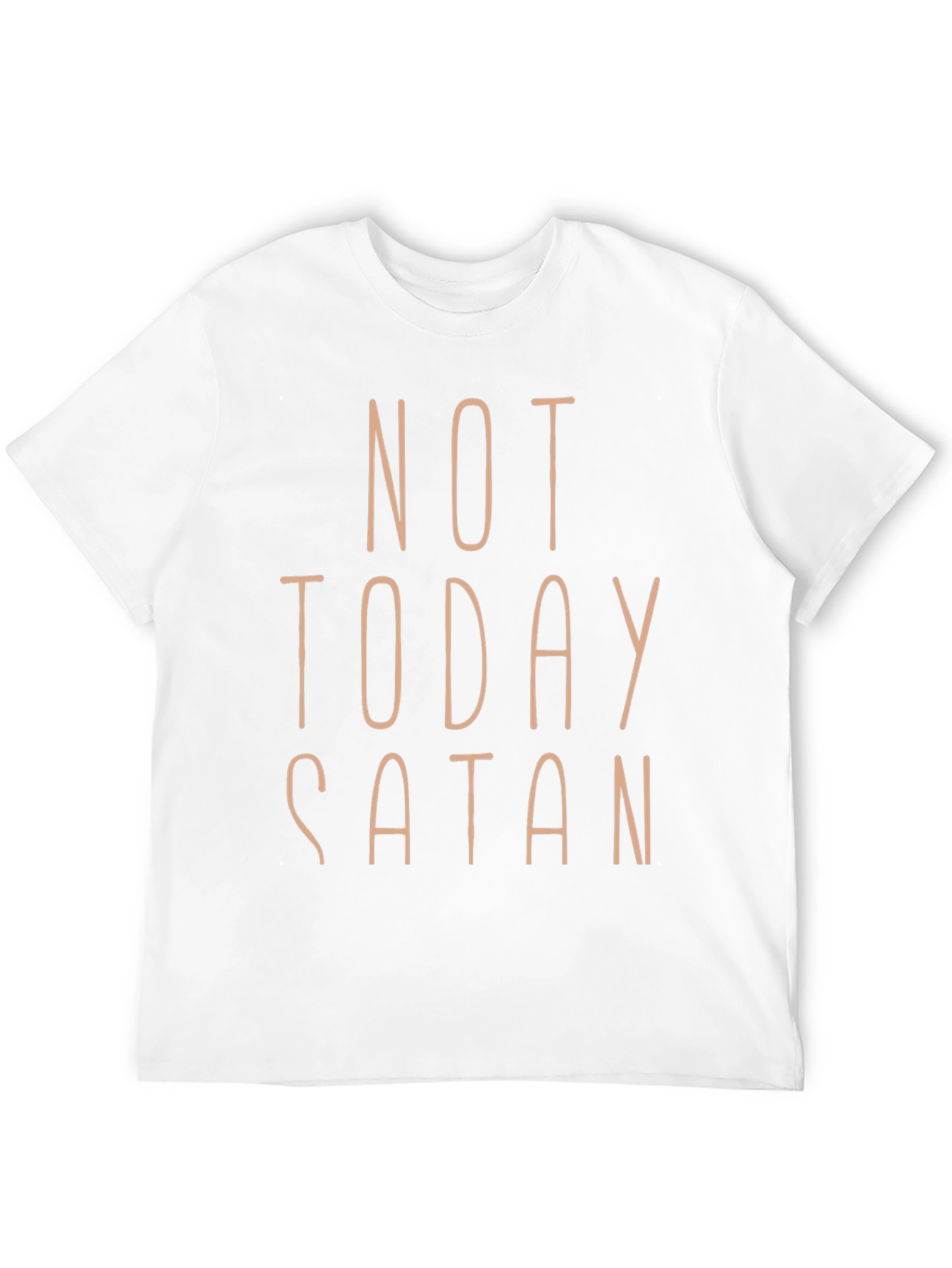 Not Today Satan Graphic Tee - Black