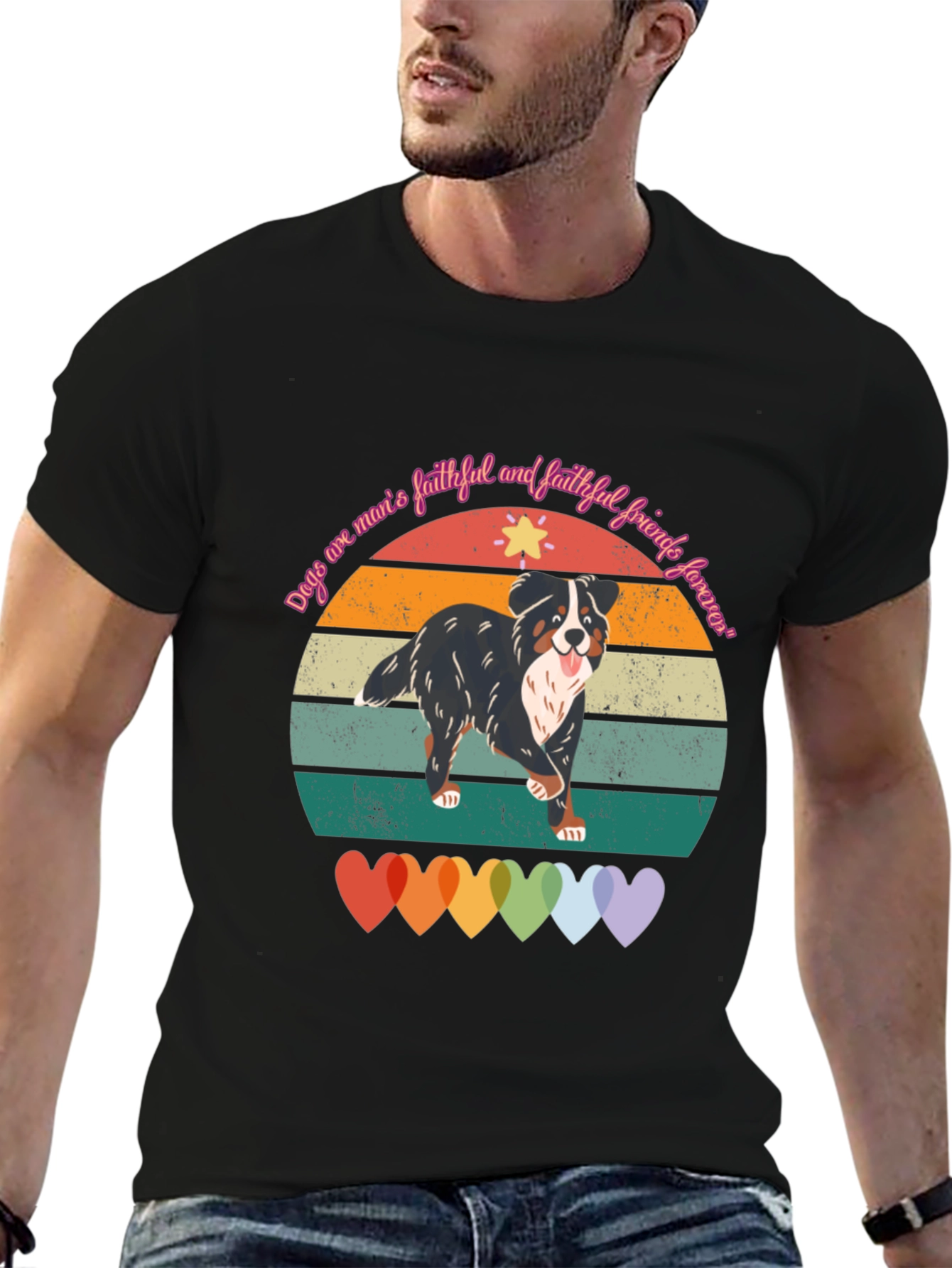 Faithful Dog T-Shirt: Mans Best Friend Forever